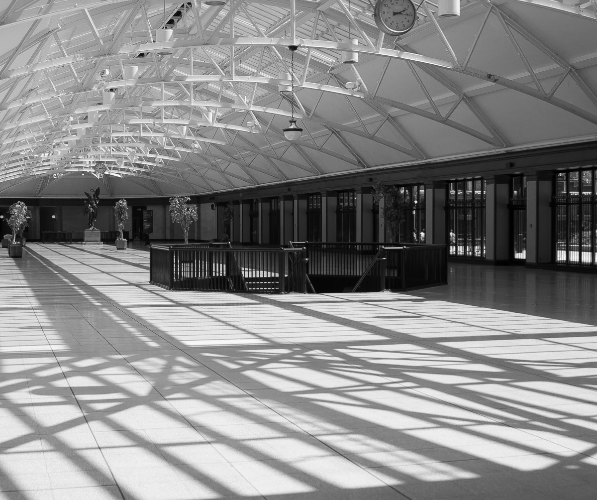 Salle des pas perdus de la gare Windsor. Montréal.