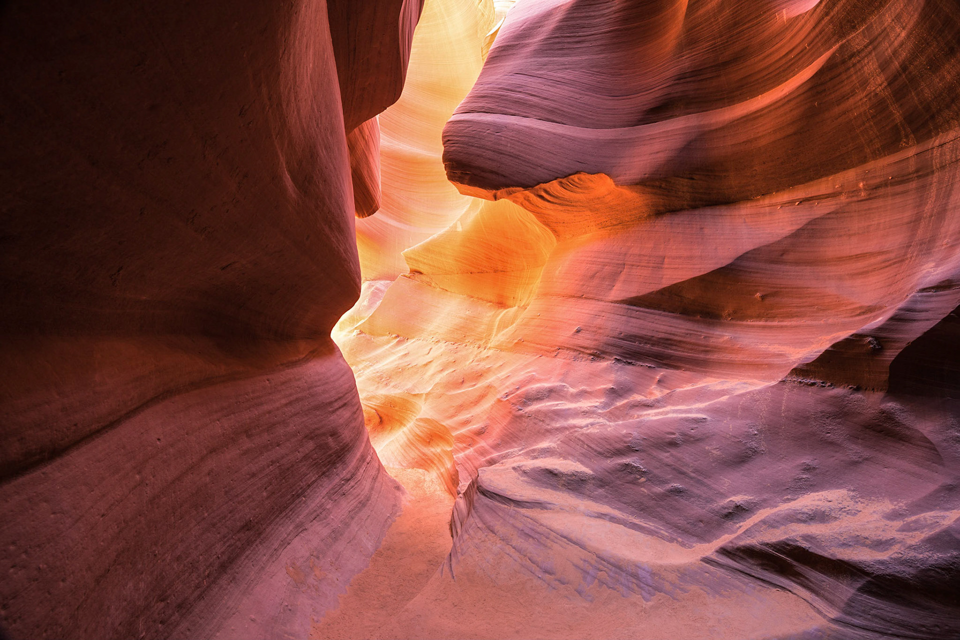 Caught some beautiful glowing/reflective light (and a fortunate break in tour traffic) on our way through Lower Antelope. Always a fun and interesting place for amazing abstract compositions!   Thank you for viewing, voting and any constructive feedback!