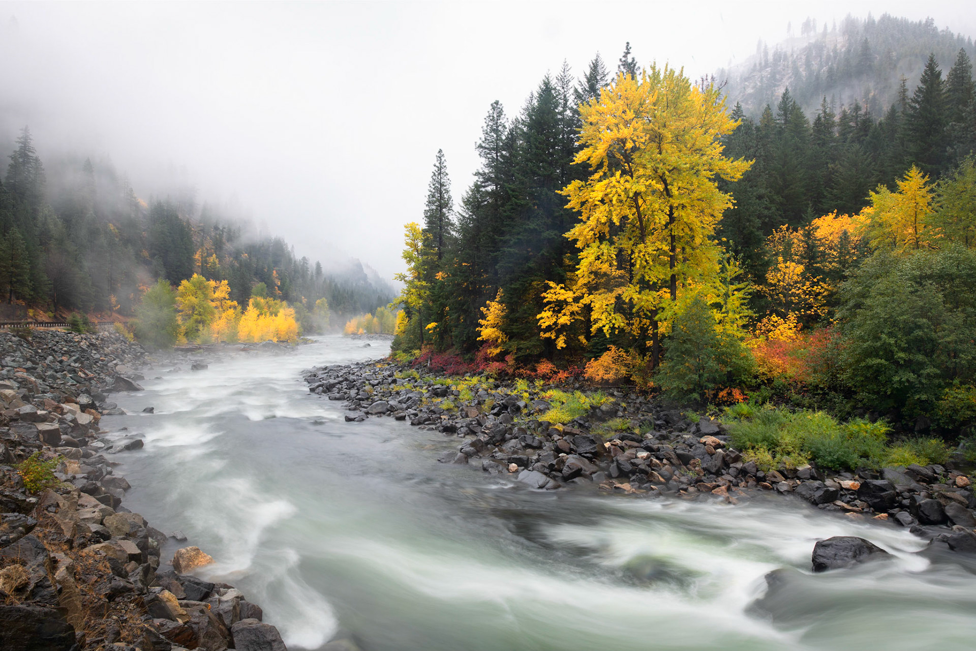 Autumn Flow Wenatchee River 