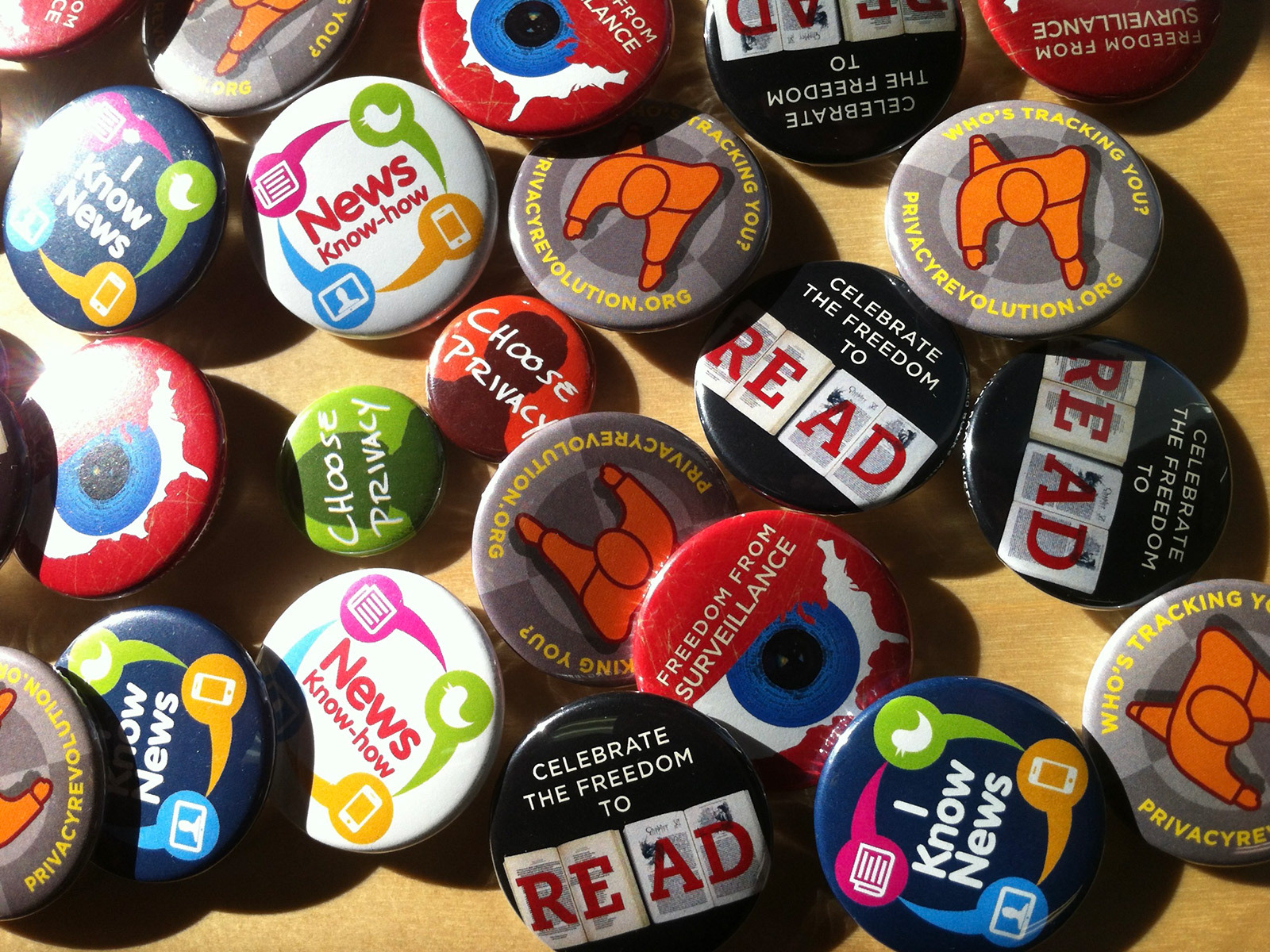 Various buttons for the ALA