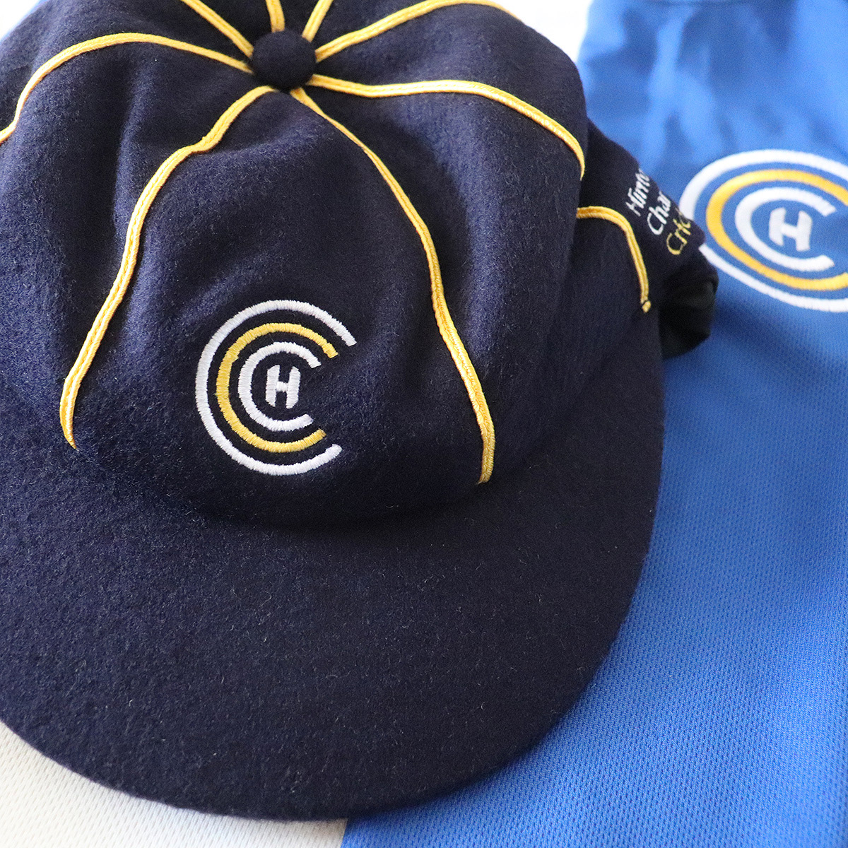 Monogram on cap