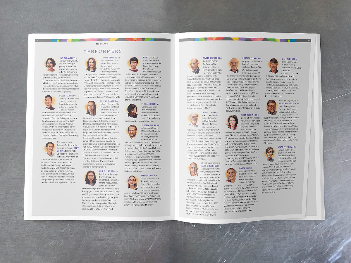 Biographies spread