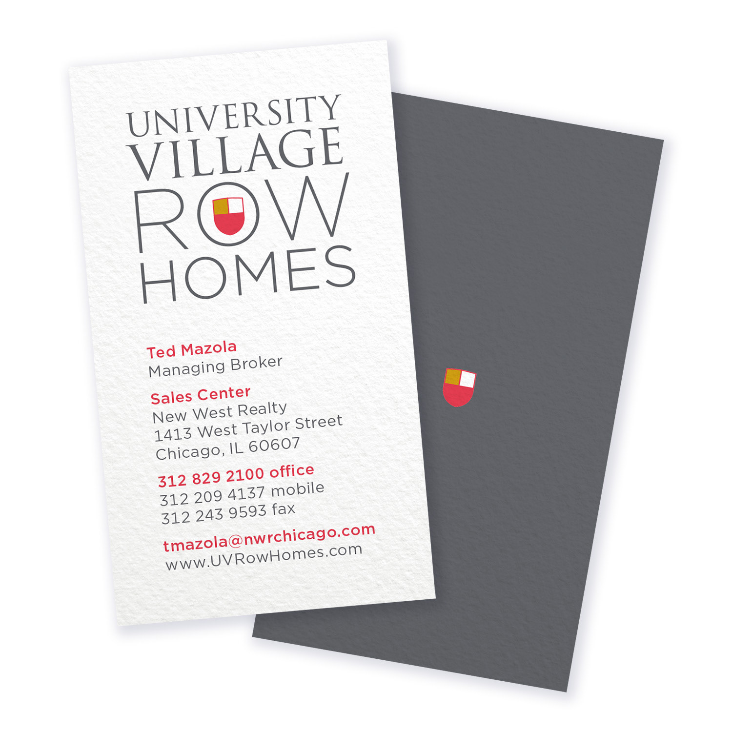 Business card, front and back