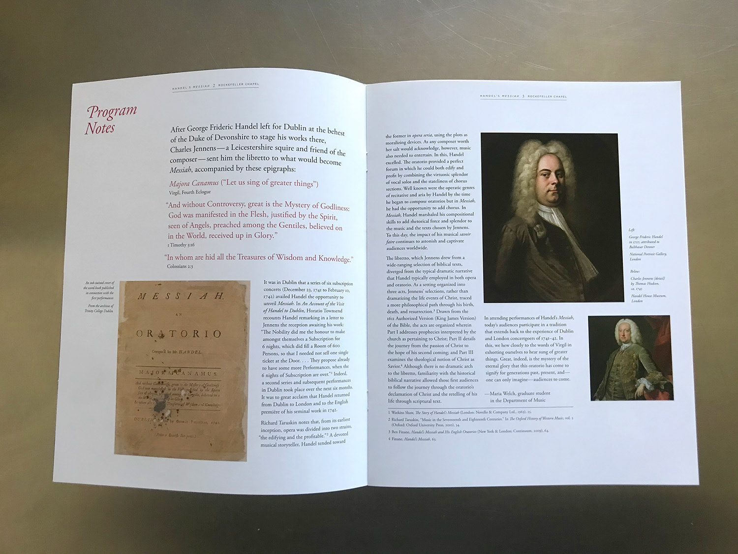 Program interior spread