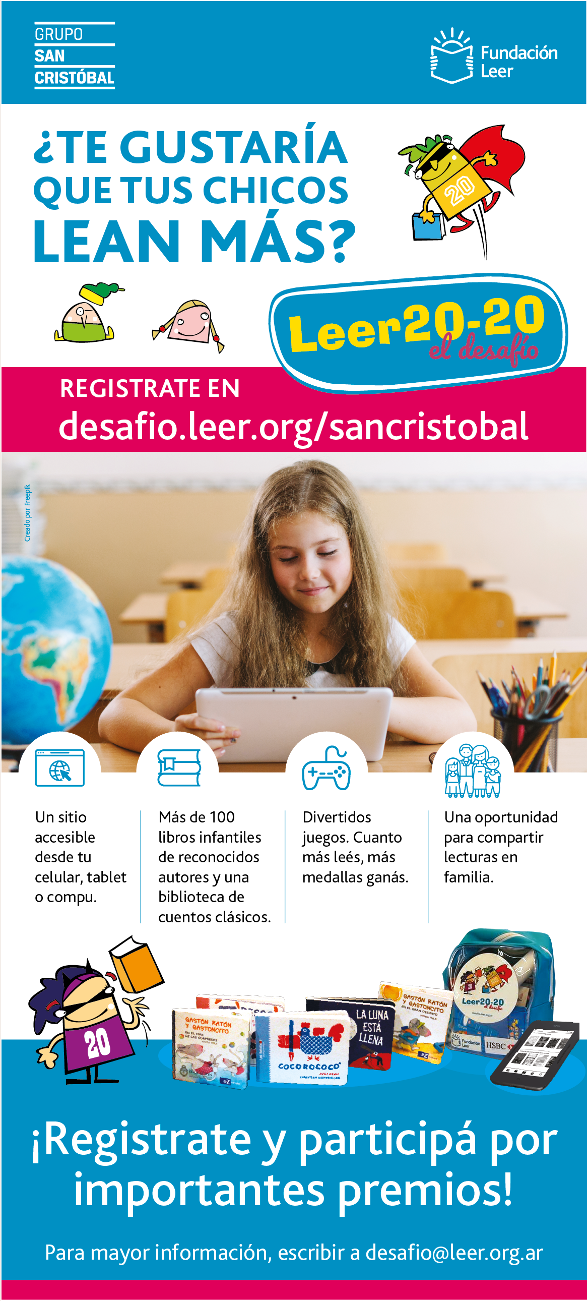 Afiche Desafío leer 20-20