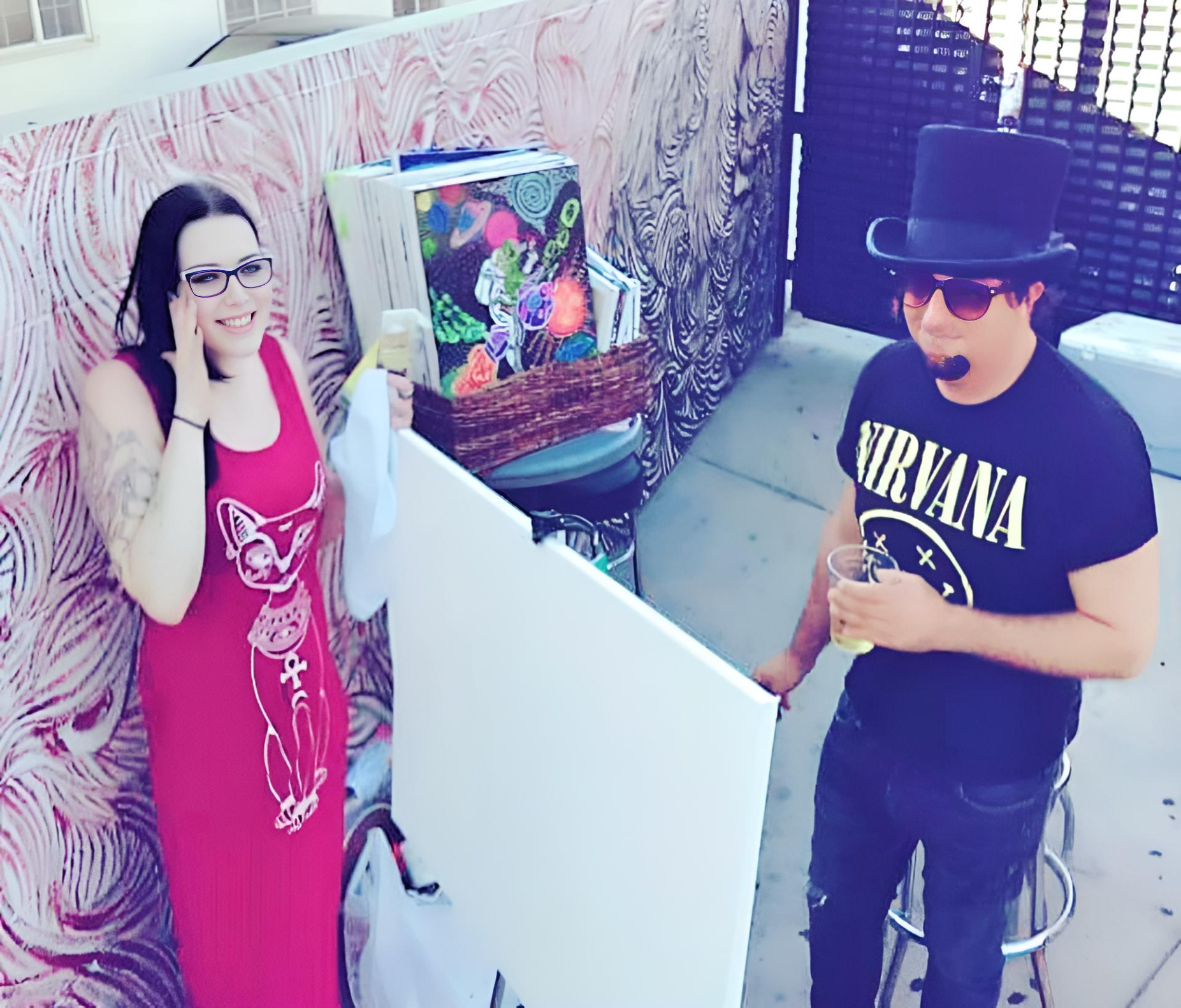 Art show at the World Famous Doll Hut