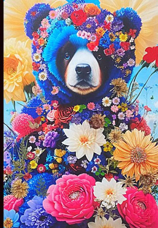 Mixed Media Creation Titled Teddy