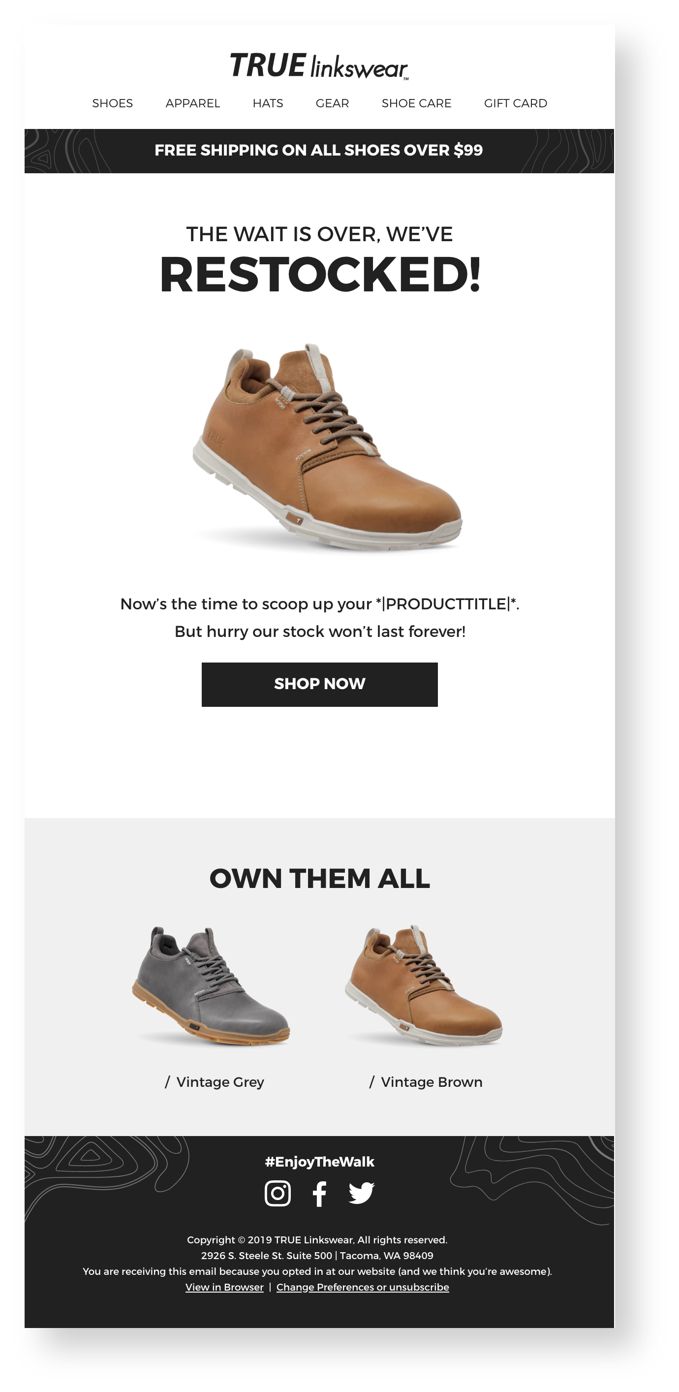 Restock Email Marketing Campaign