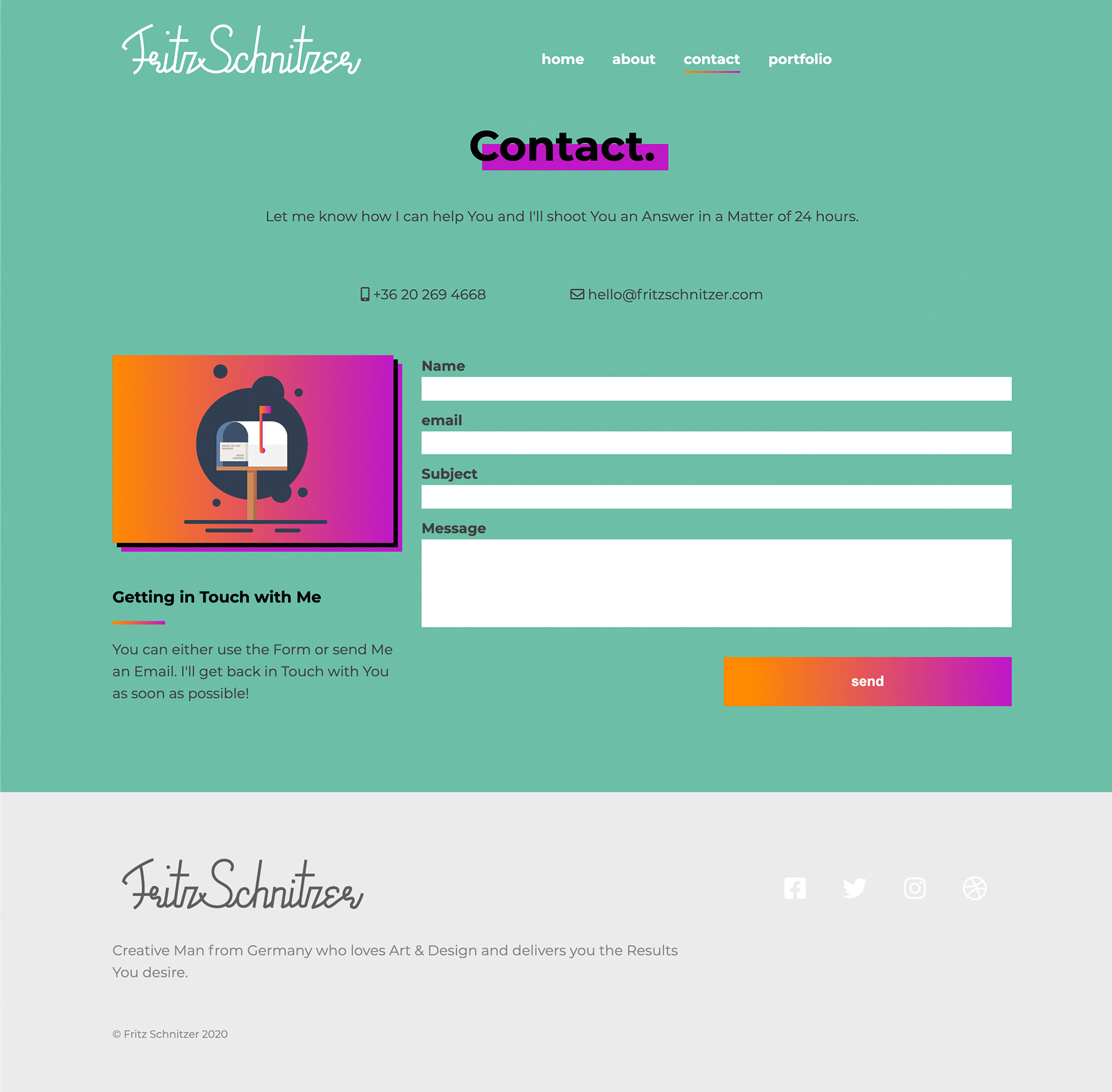 contact page