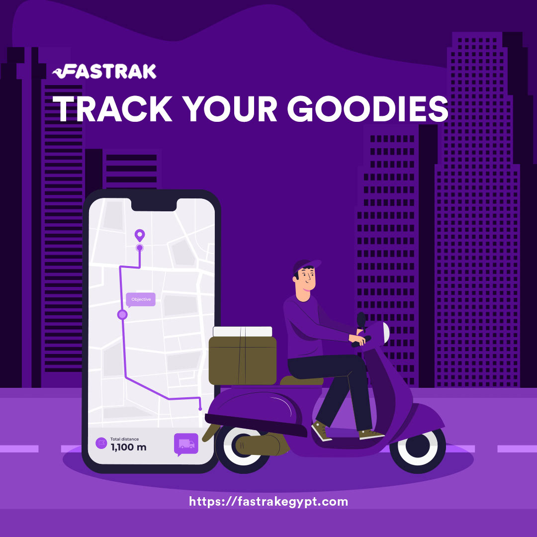 مع أبليكيشن فاستراك هتتبع كل طرودك طوال رحلتهم لحد ميوصلوا لباب العميل. Stay in control every step of the way! Track your shipment, from your doorstep to theirs, all through our app.