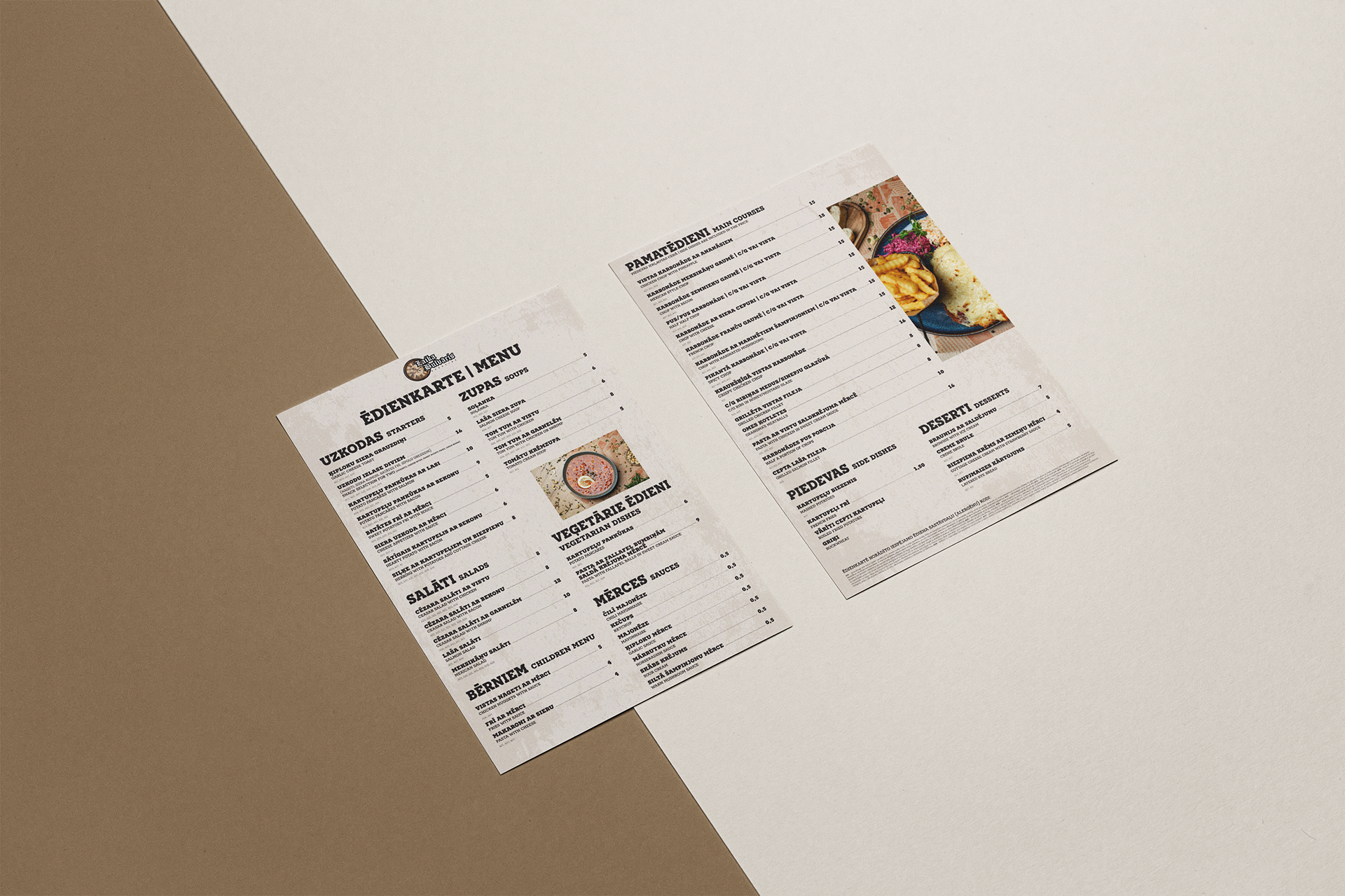 "Laika Bulvāris" menu 2025