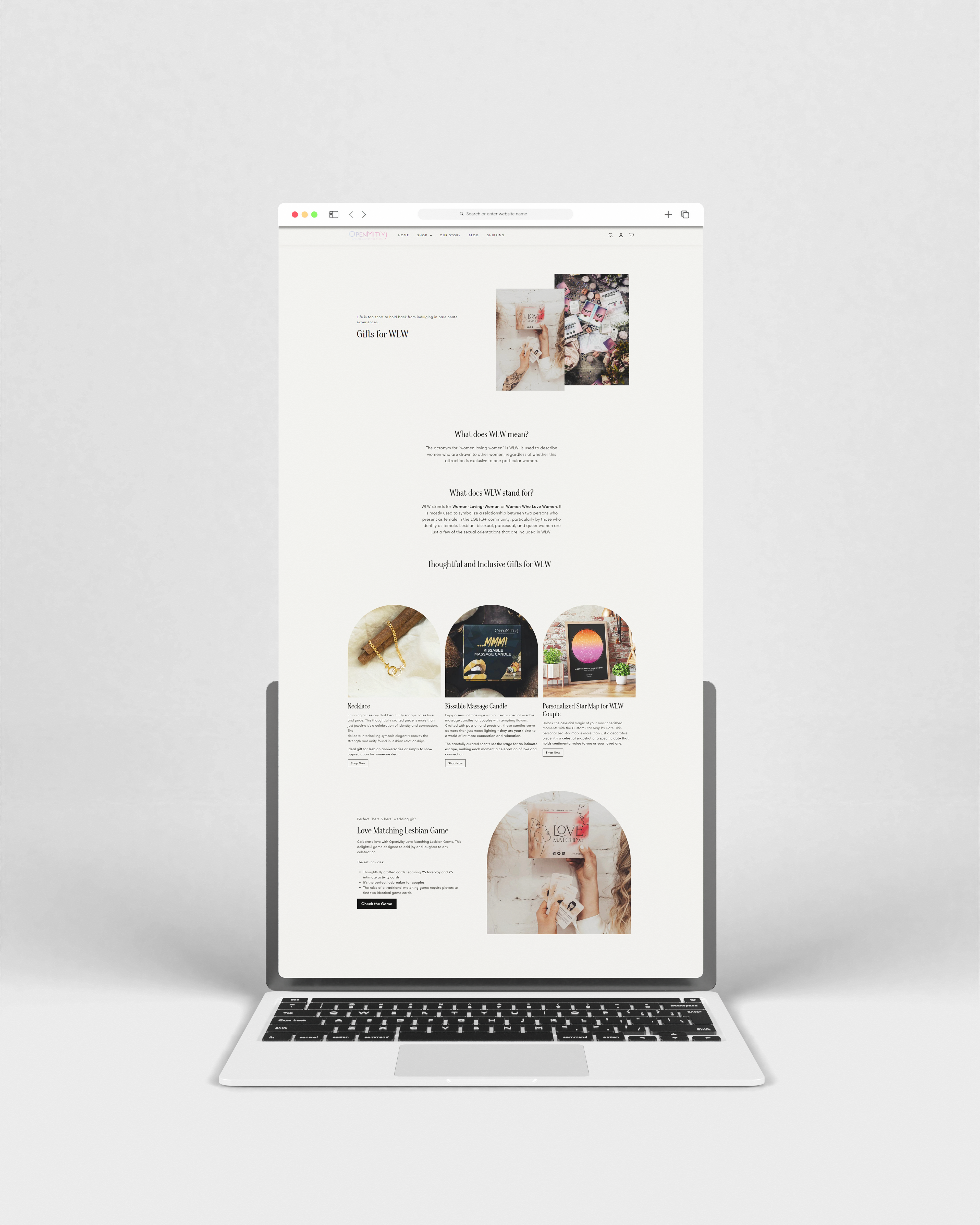 Website design template for blog