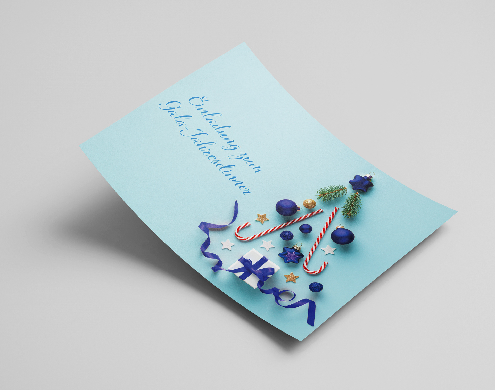 Einladungskarte für das Jahresdinner der Zurich, Generalagentur Vincenzo Centolanza