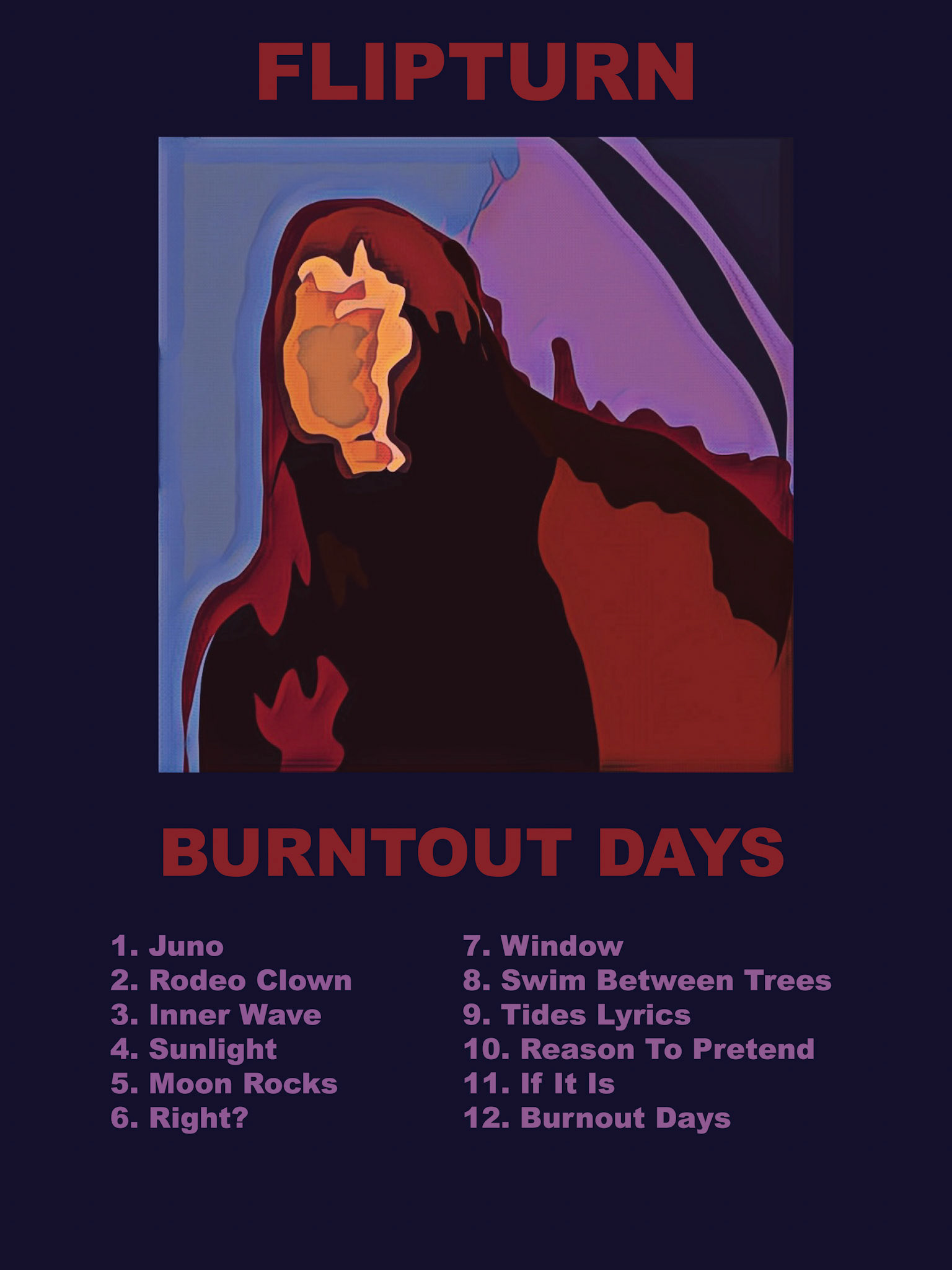 Flipturn Band Reimagined Album Poster - 18x24 - February 2025