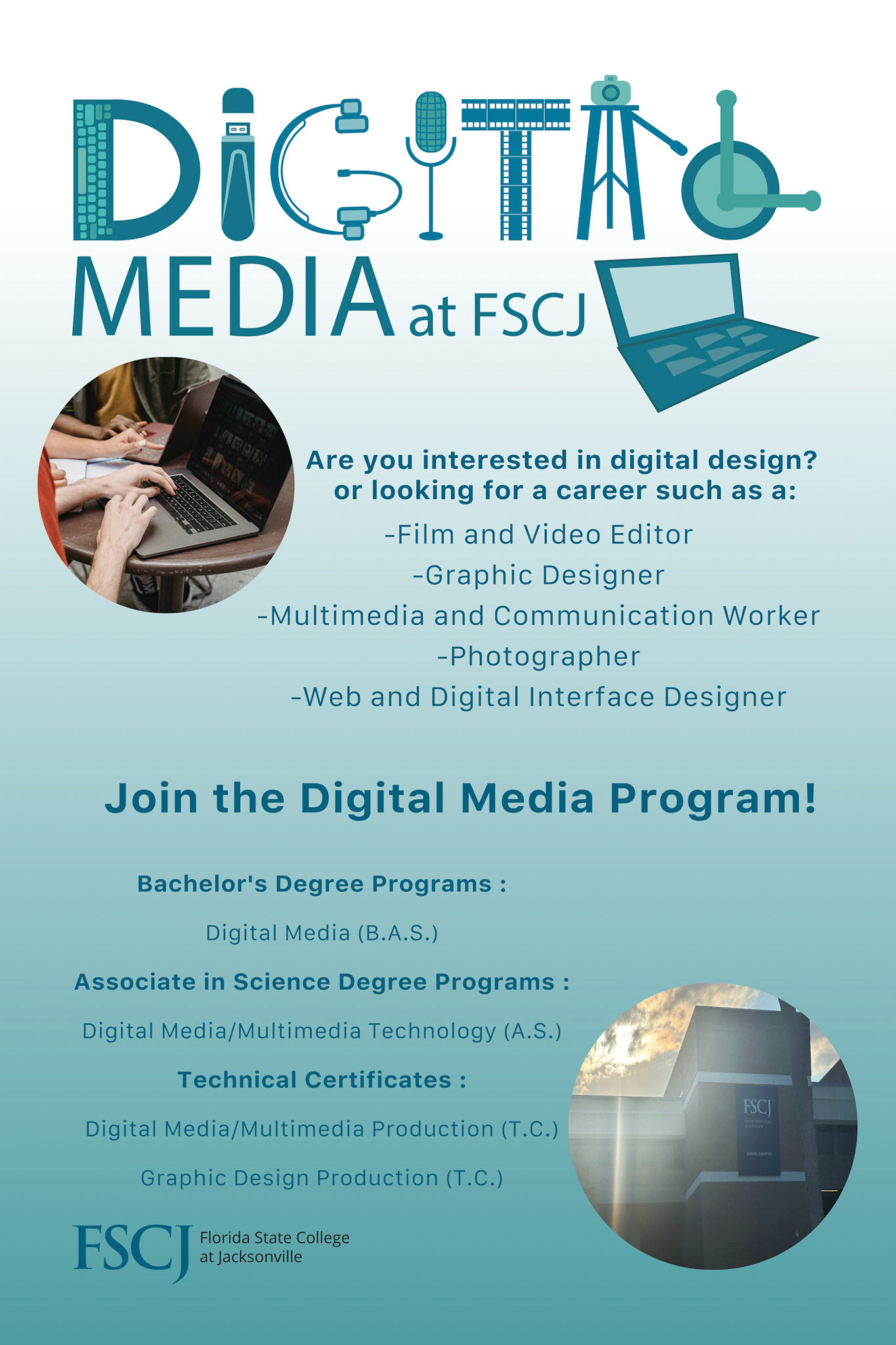 Digital Media Program Poster - 12x18 - April 2024