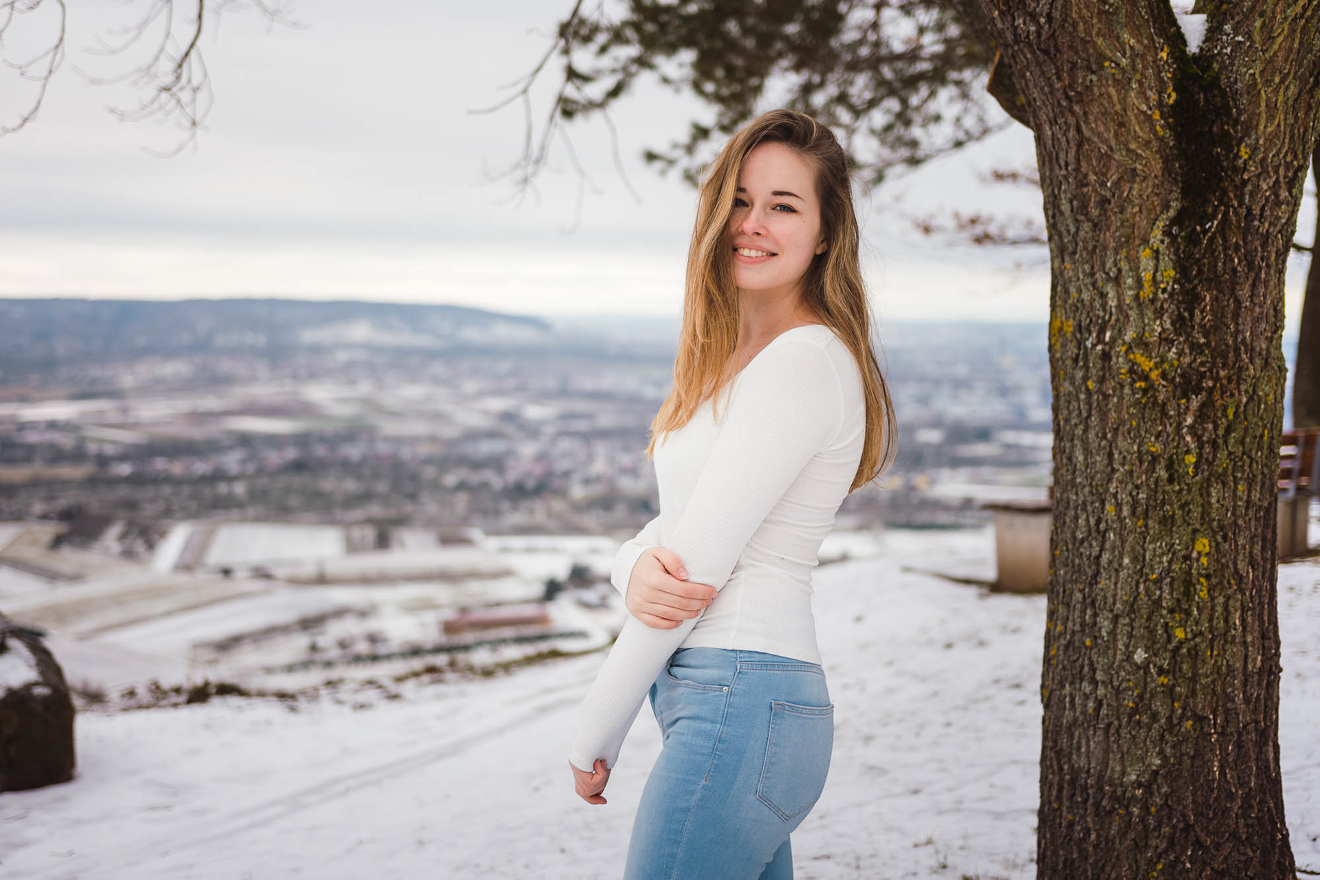 Steffi hat die Kälte einfach weggelächelt... :D