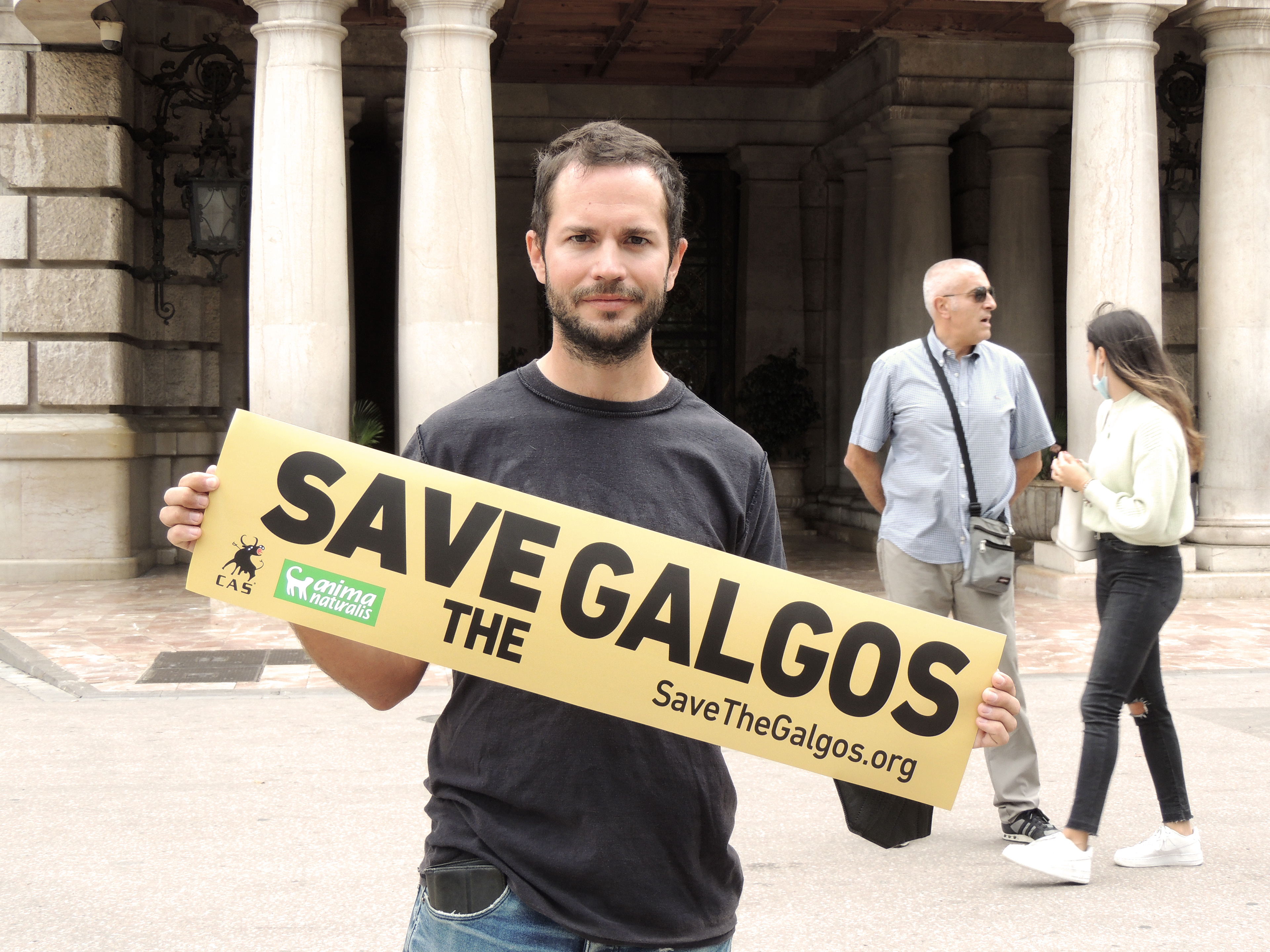 Protest act in Valencia, Spain