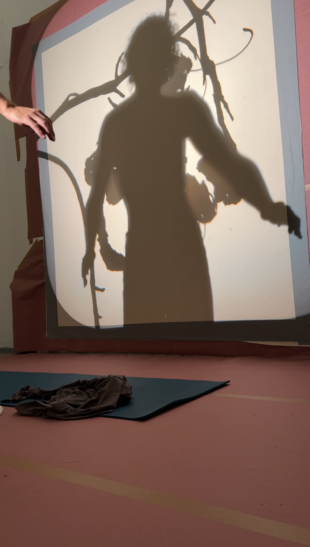 dance in front of the projector- pretending they're stage lights