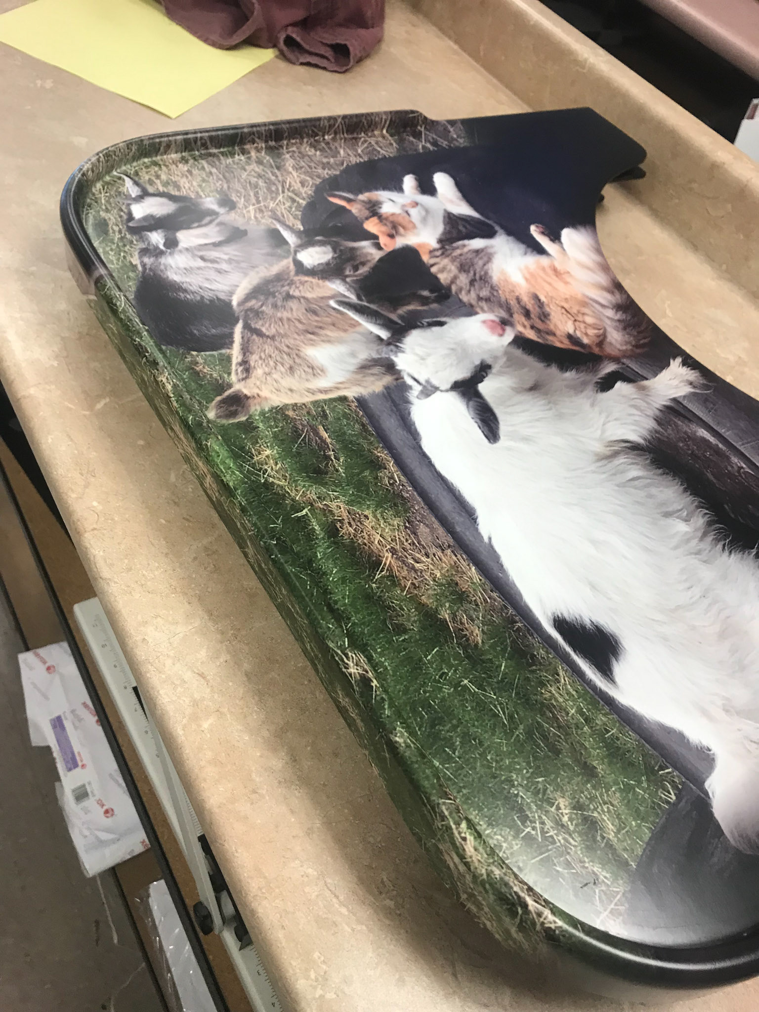 Wheelchair tray wrap