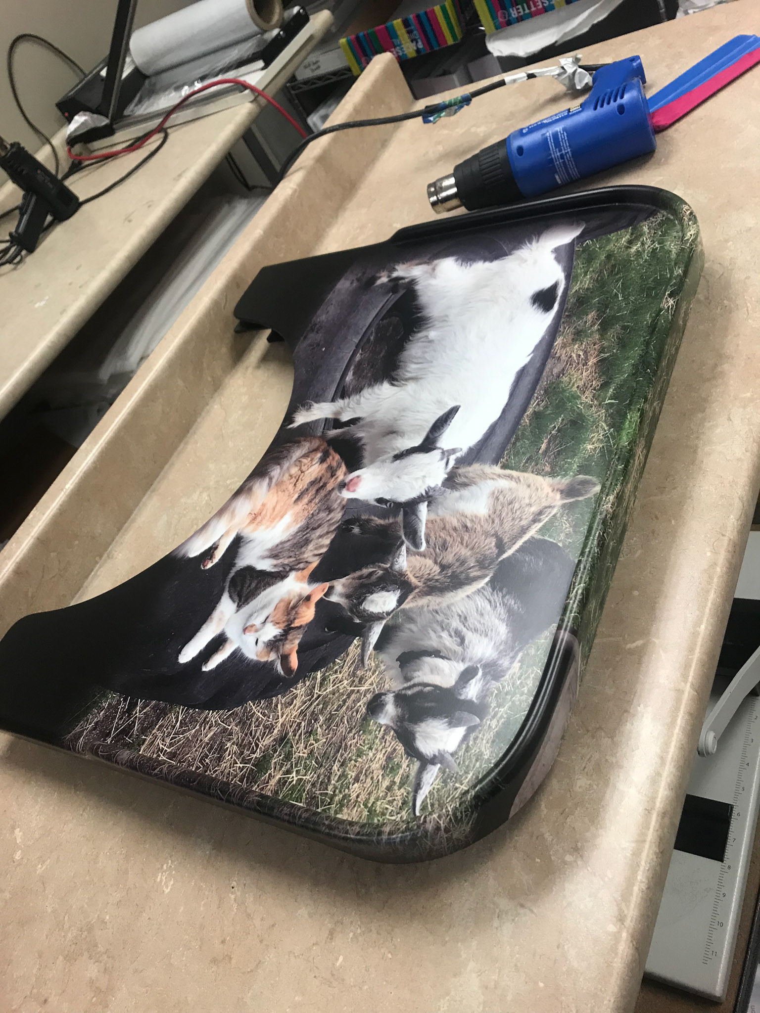 Wheelchair tray wrap