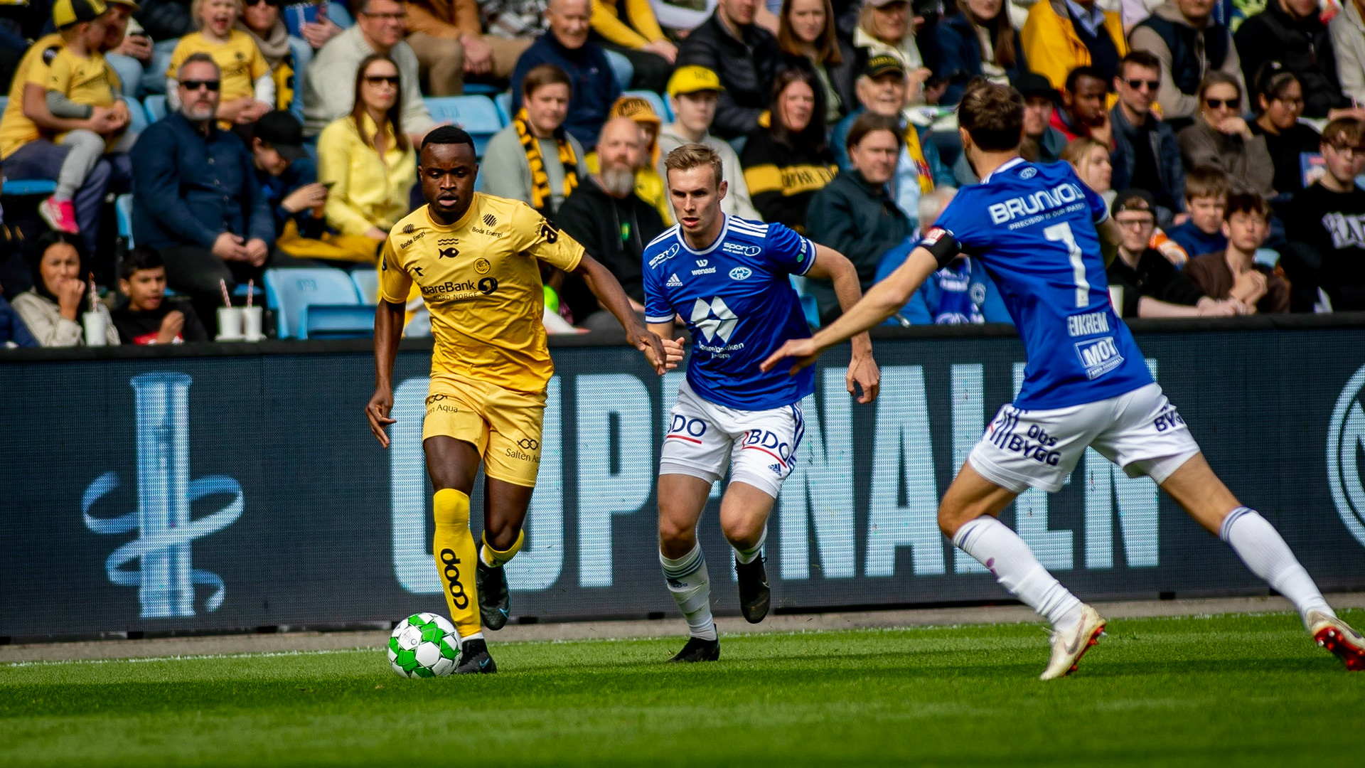 Brice Wembangomo presses av Sivert Mannsverk