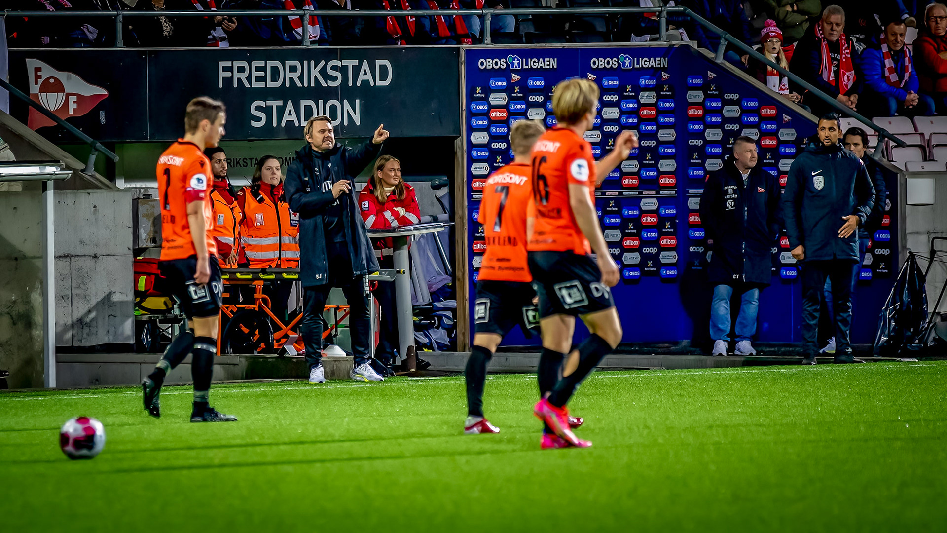 Fredrikstadtrener Bjørn Johansen var ikke fornøyd med sine gutter