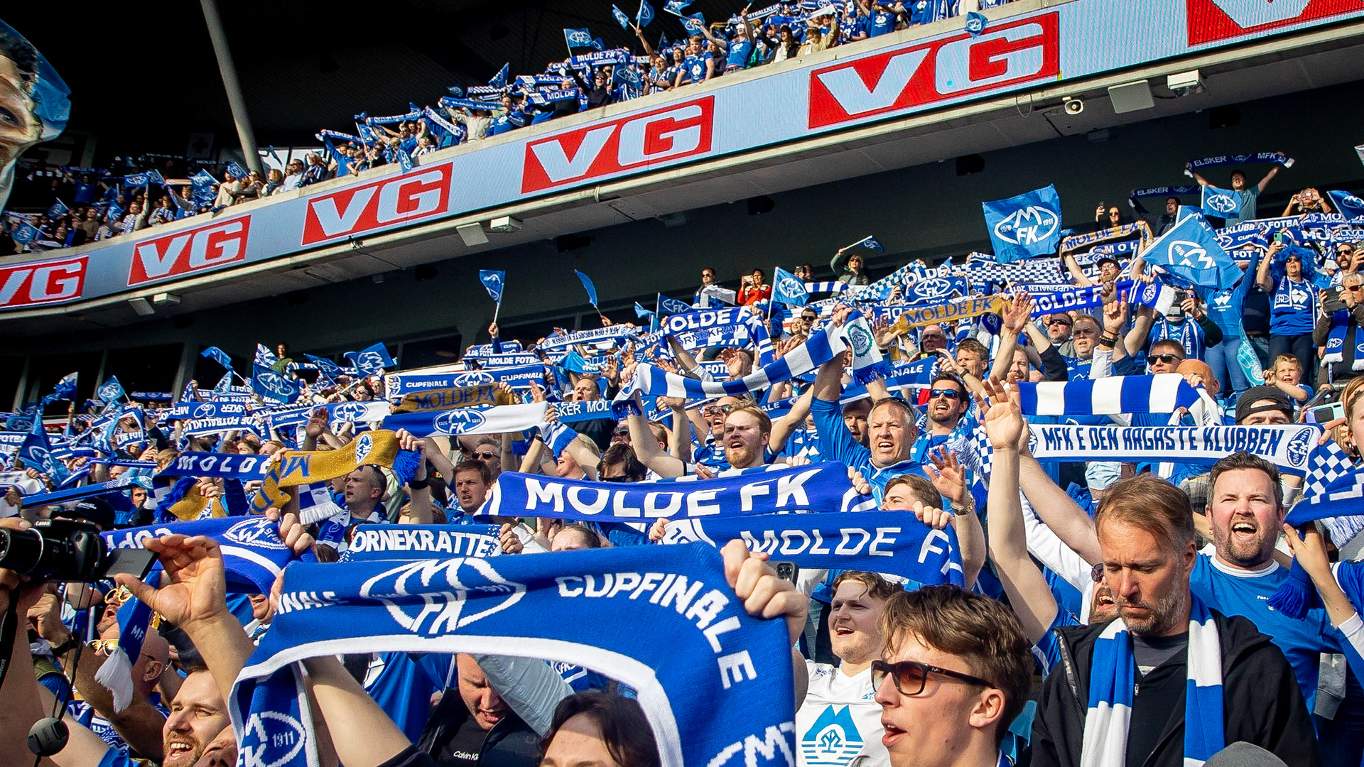 Stor stemning i Moldesvingen etter kampen