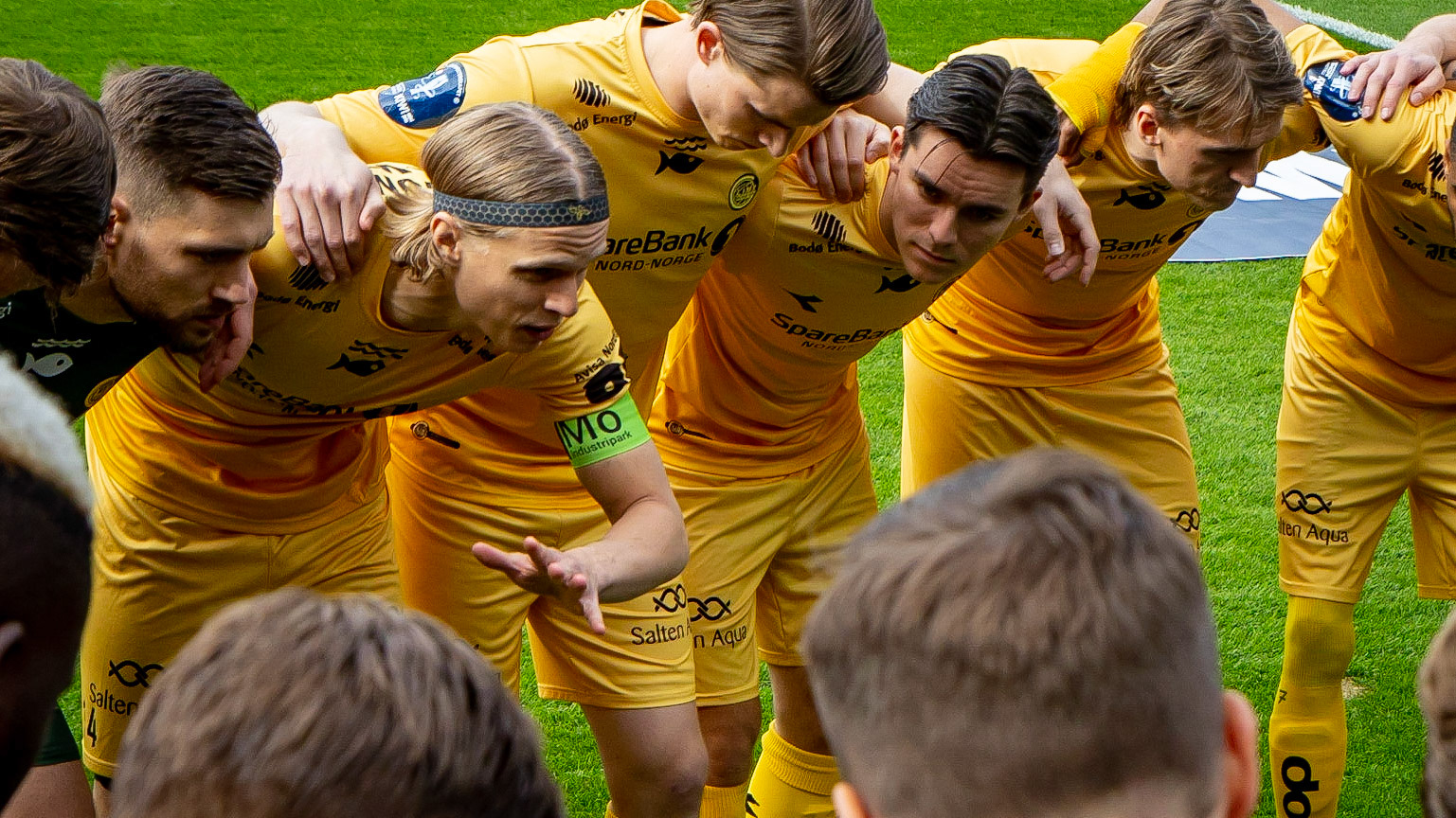 Ulrik Saltnes med siste peptalk