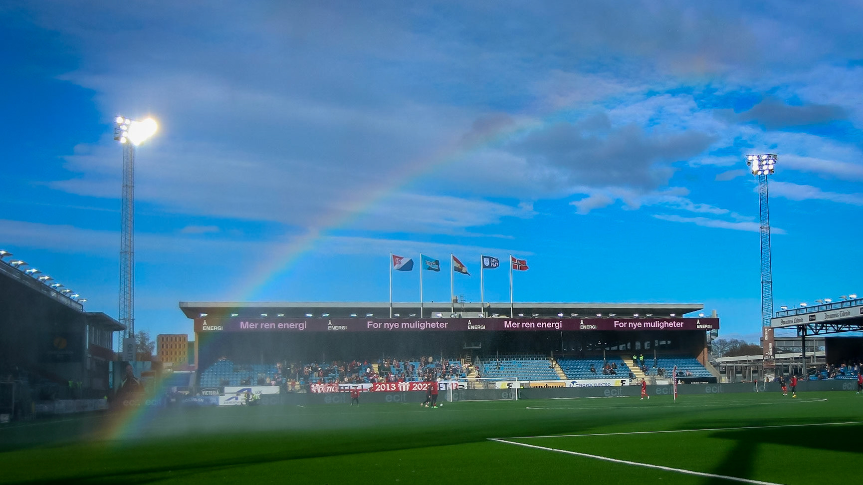 Regnbuen på Marienlyst Stadion