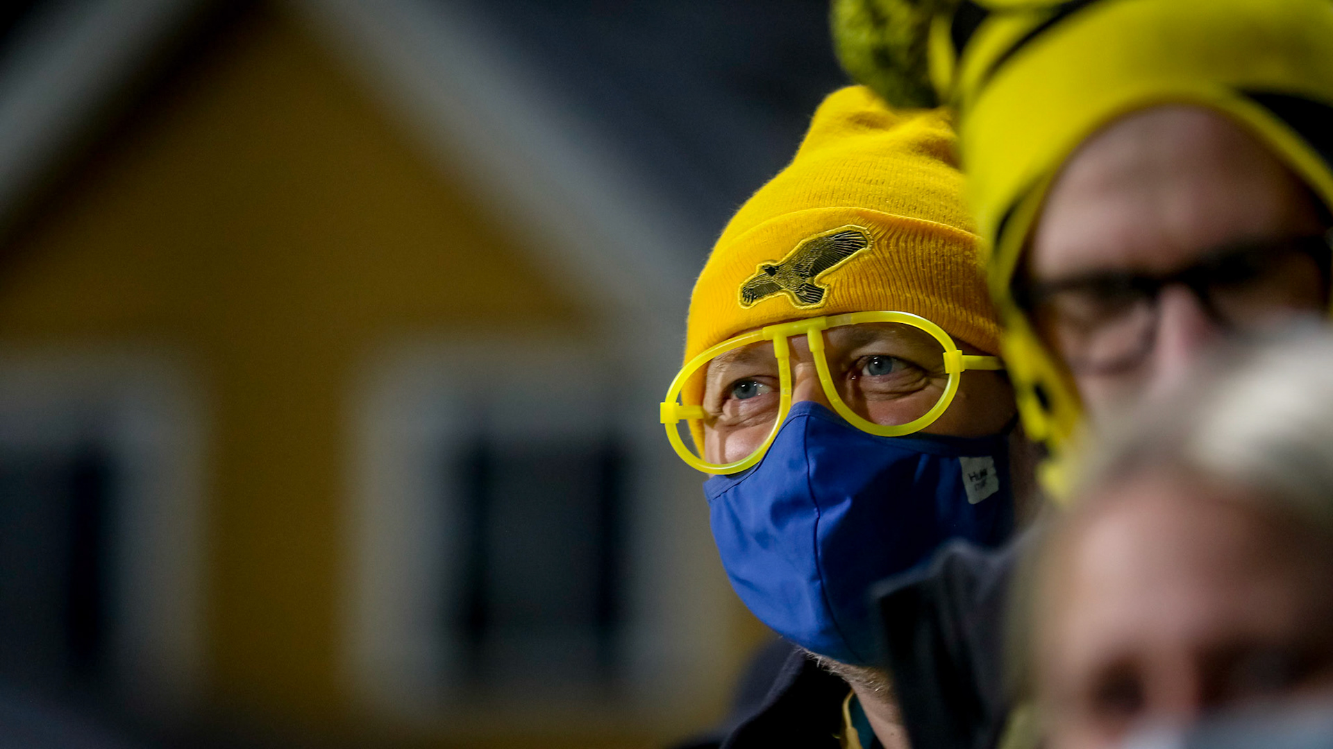 Supporterne fra Bodø med Falkeblikk på seriegullet