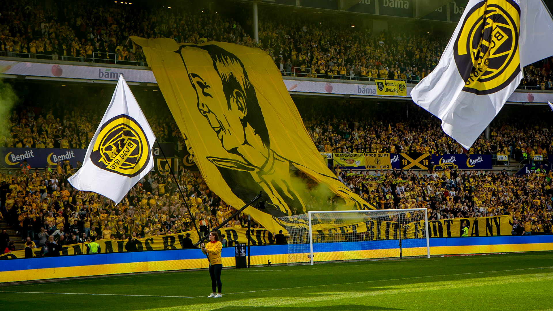 Enorm TIFO i Glimtsvingen