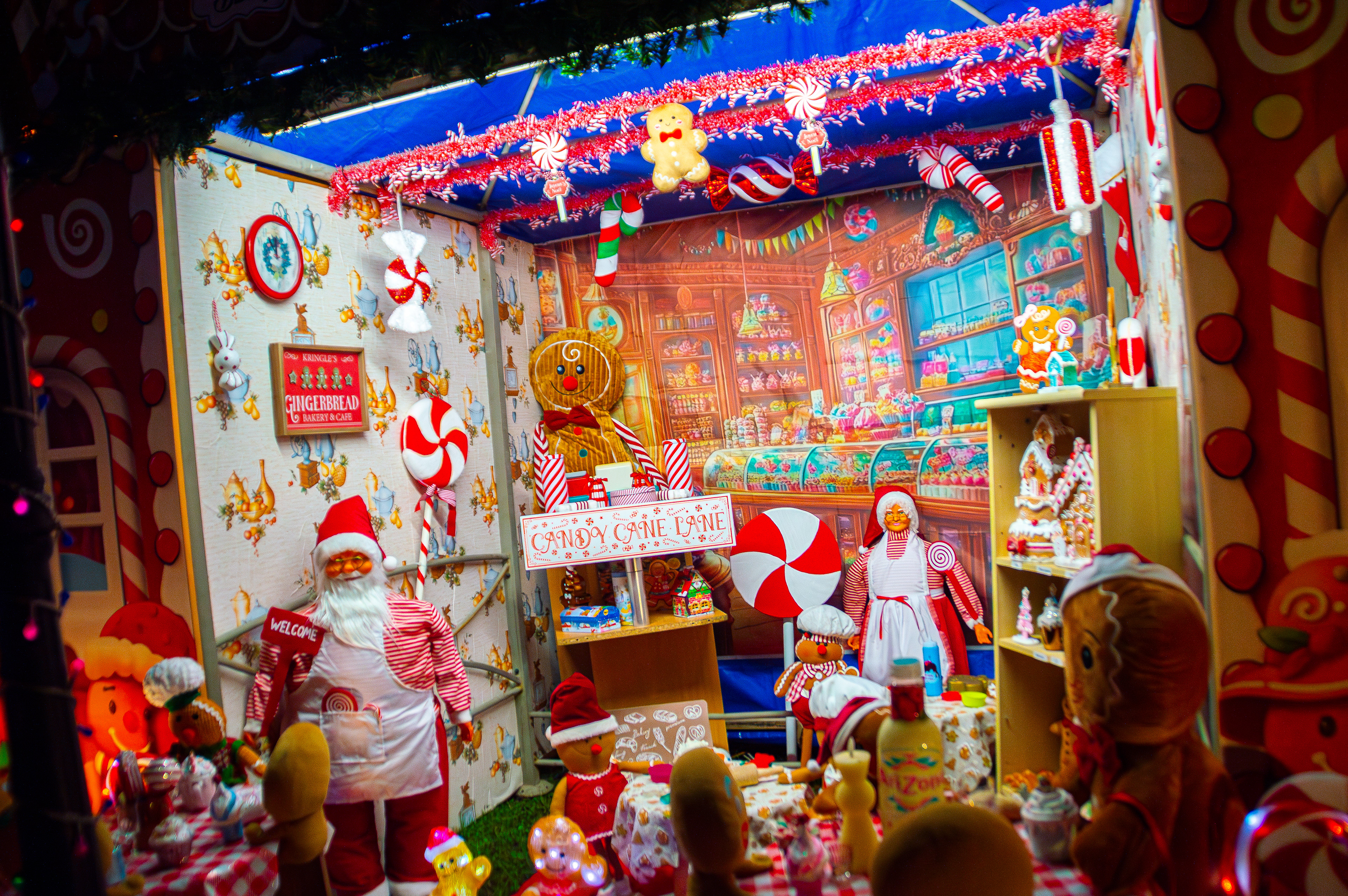 L'intérieur de la boutique de pain d'épice