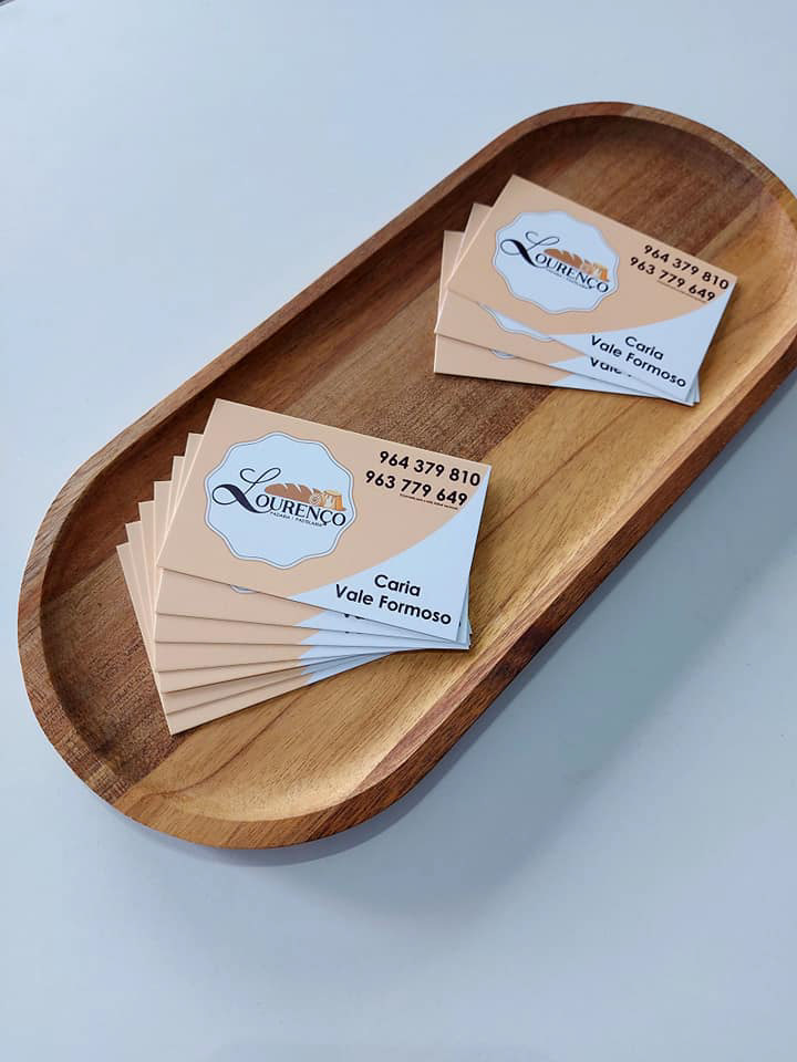 Cartões de visita - Lourenço Pastelaria