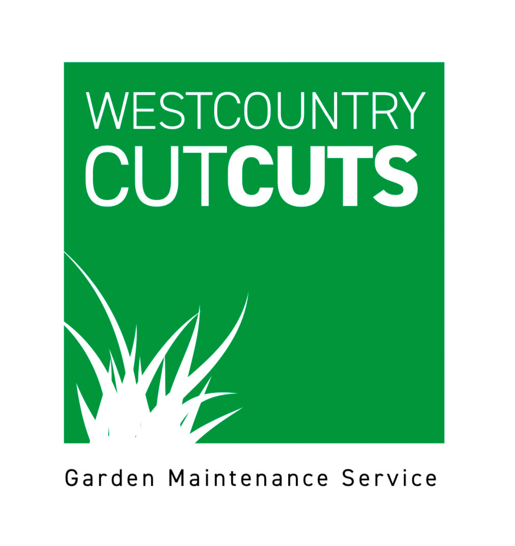 Logo in green and white with a clump of grass. Text says "Wescountry Cut Cuts, Garden Maintenance Service"