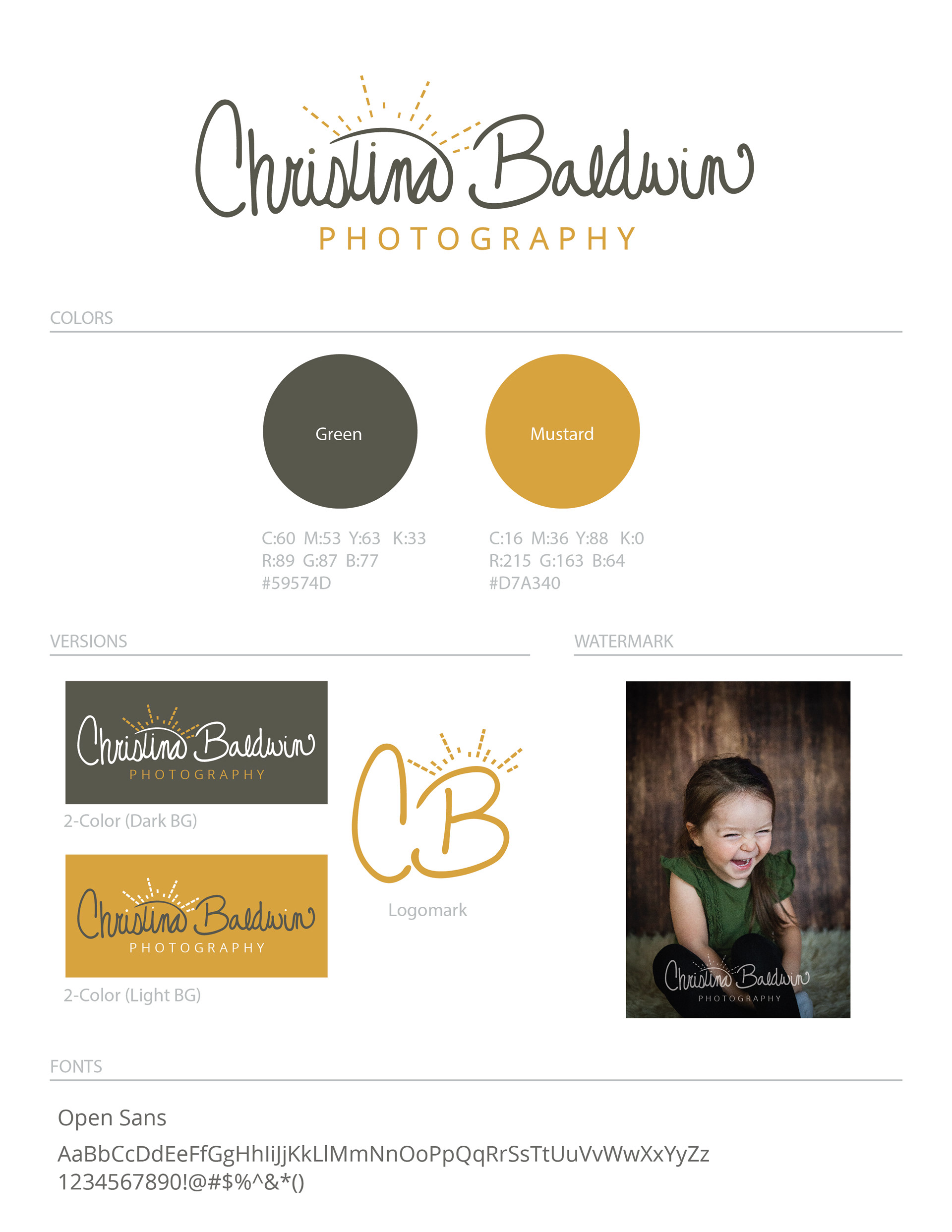Christina Baldwin Photography - Branding