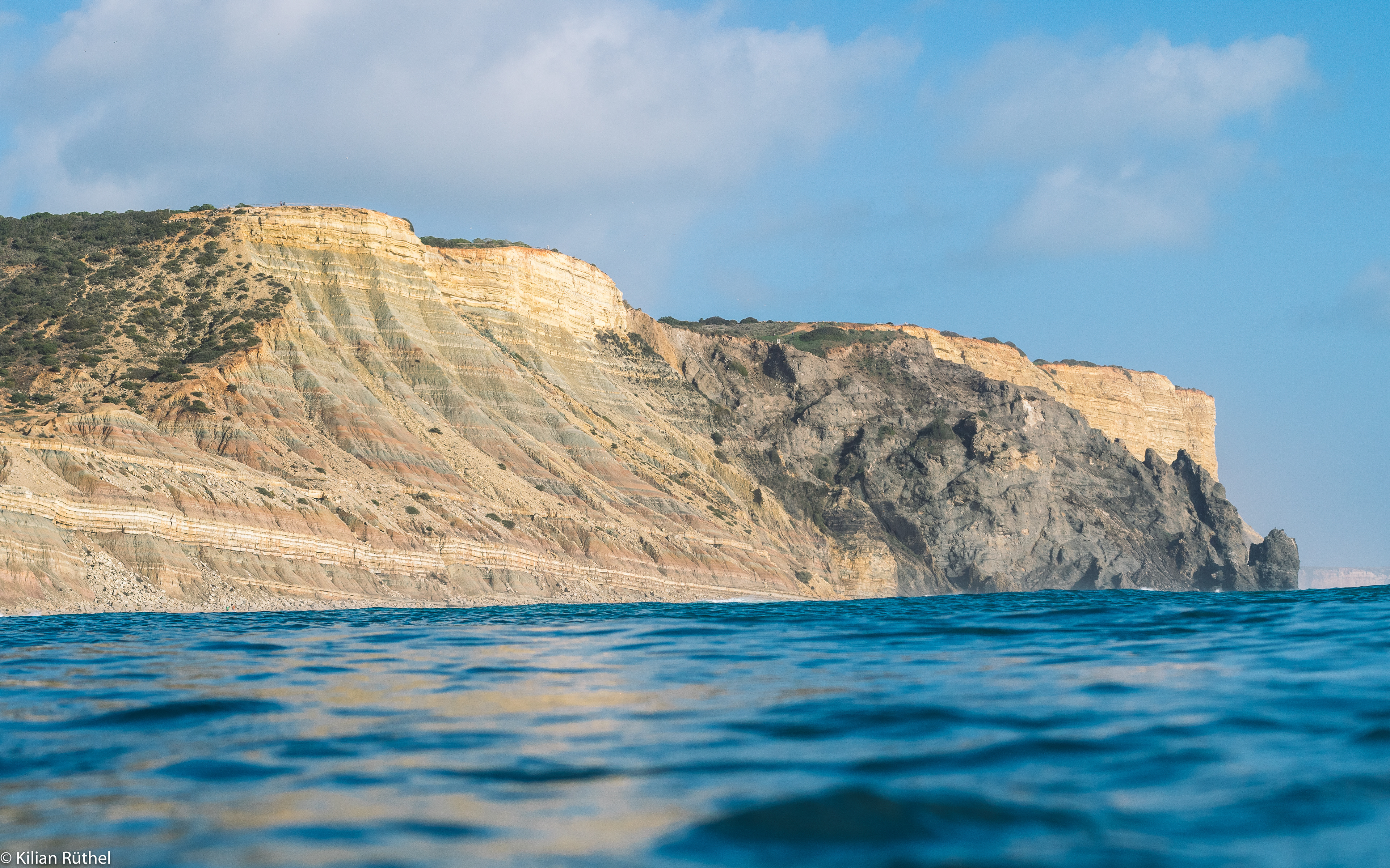 Cliffs of Playa de La Luz, Portugal 2019