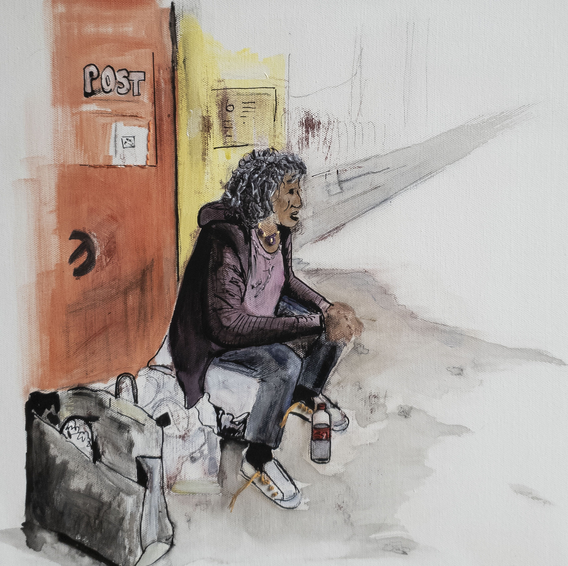 Rosie  -  Where I live - Kings Cross Library display Artist 2019 (May-July). 