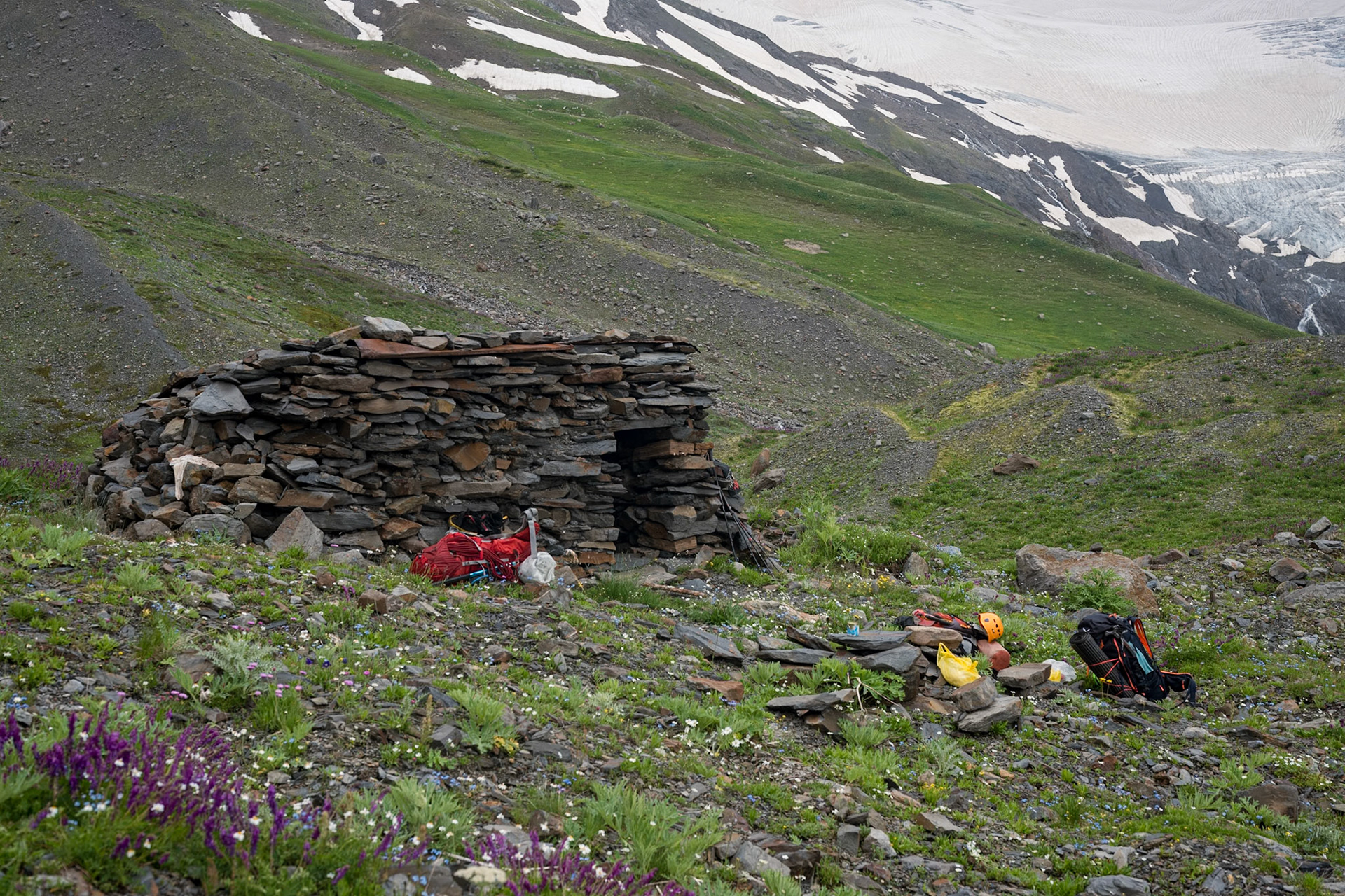 Our hut in the Laila Base Camp.