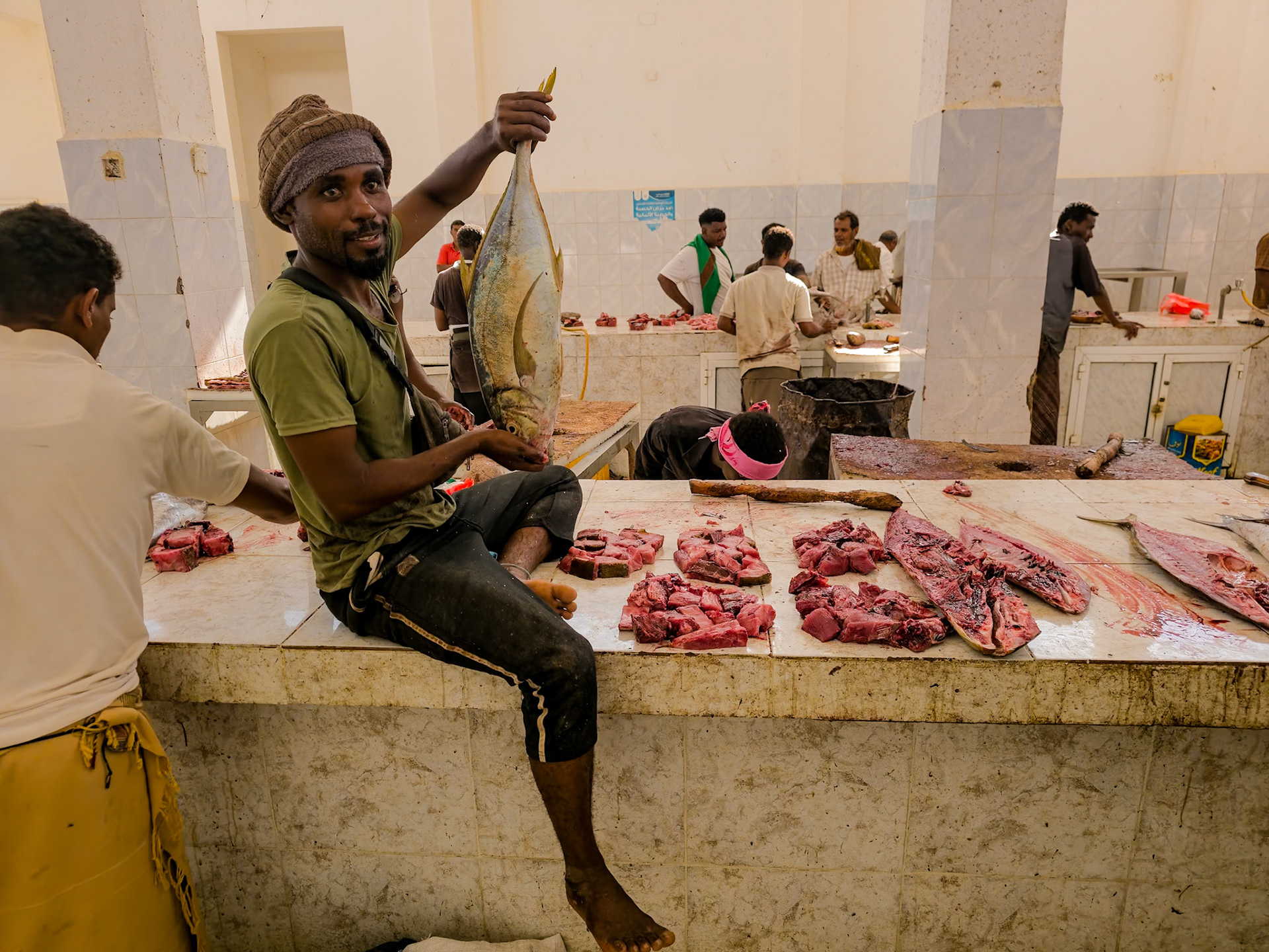 Hadiboh fish market.