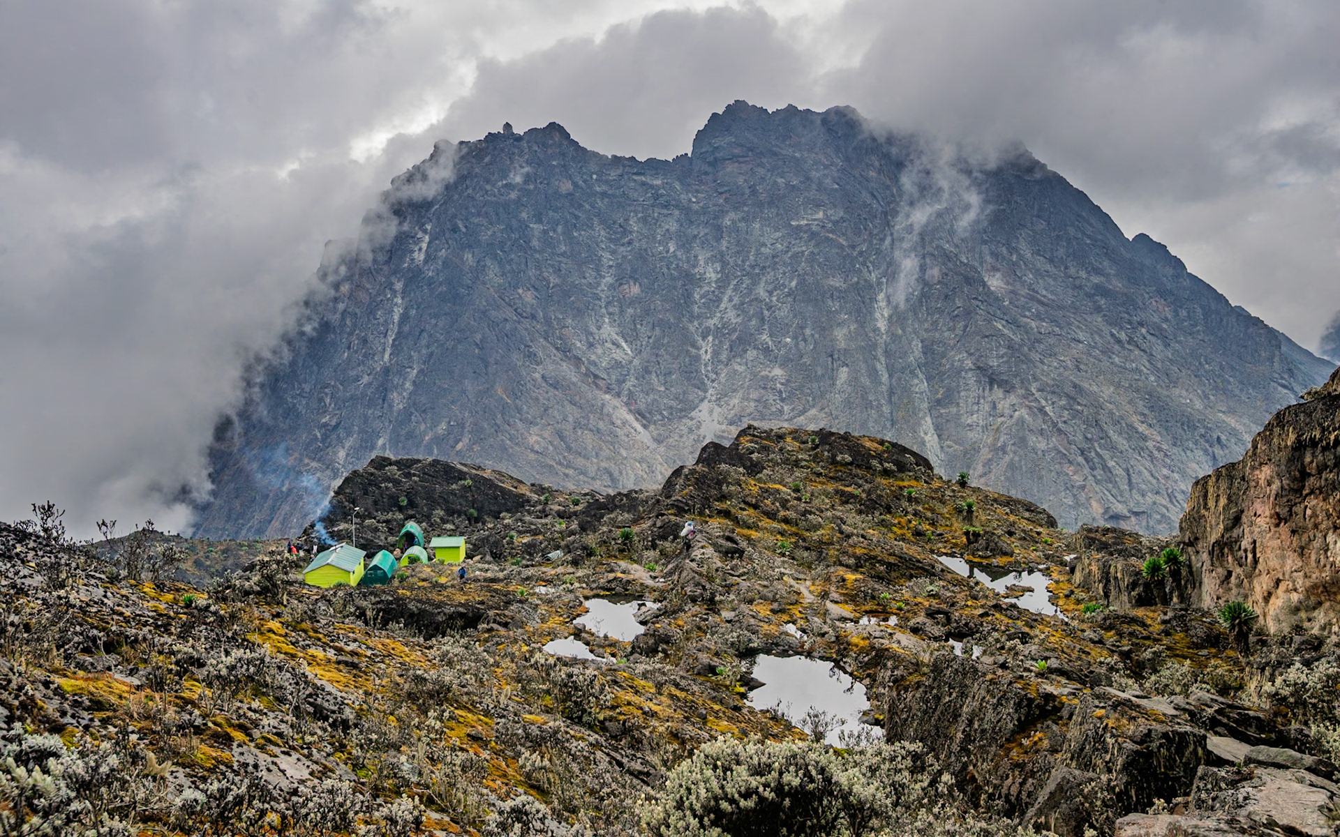 | Day 4. Bujuku Hut (3.977 m) - Elena Hut (4,541 m) |  Rwenzori Mountains | Uganda |  Rwenzori Mountains | Uganda |