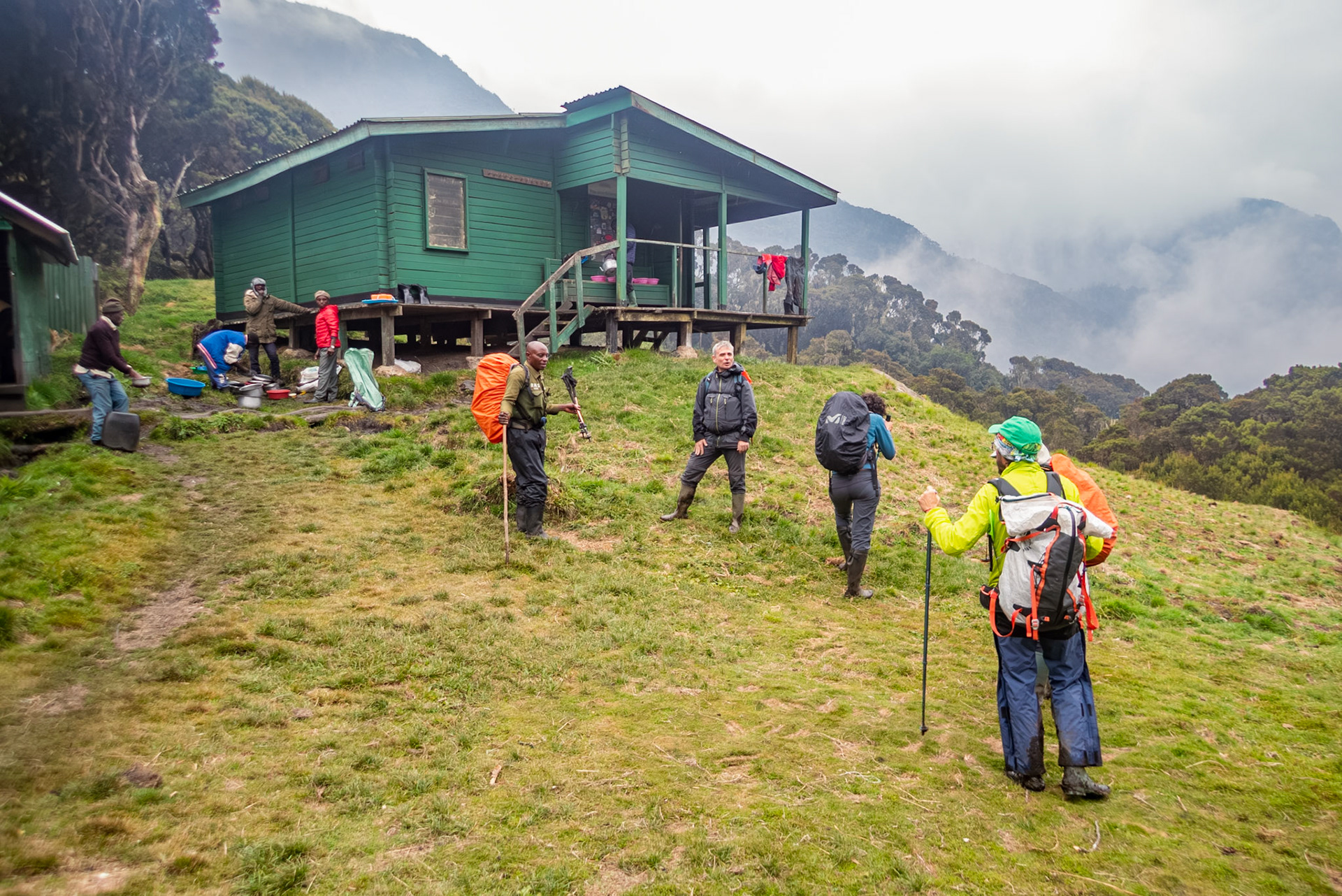 | Day 2. Nyabitabe Camp (2.651 m) - John Matte Hut (3.505 m) |  Rwenzori Mountains | Uganda | |  Rwenzori Mountains | Uganda |