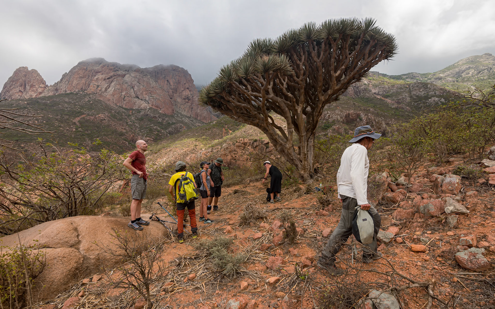 Following the Wadi di Negehen on the way up to Adho di Meleh.