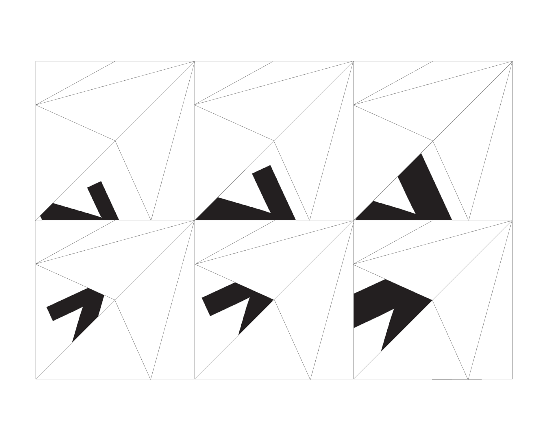Unit template with typography