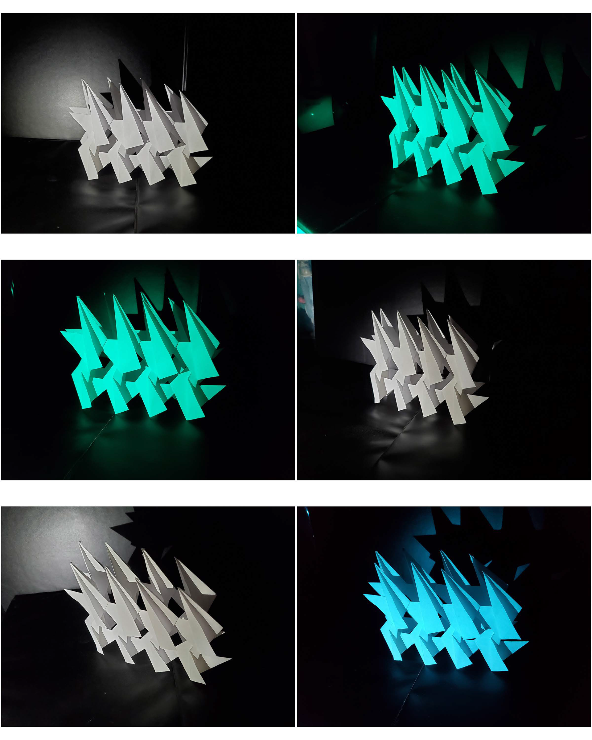 Structure in different lightings