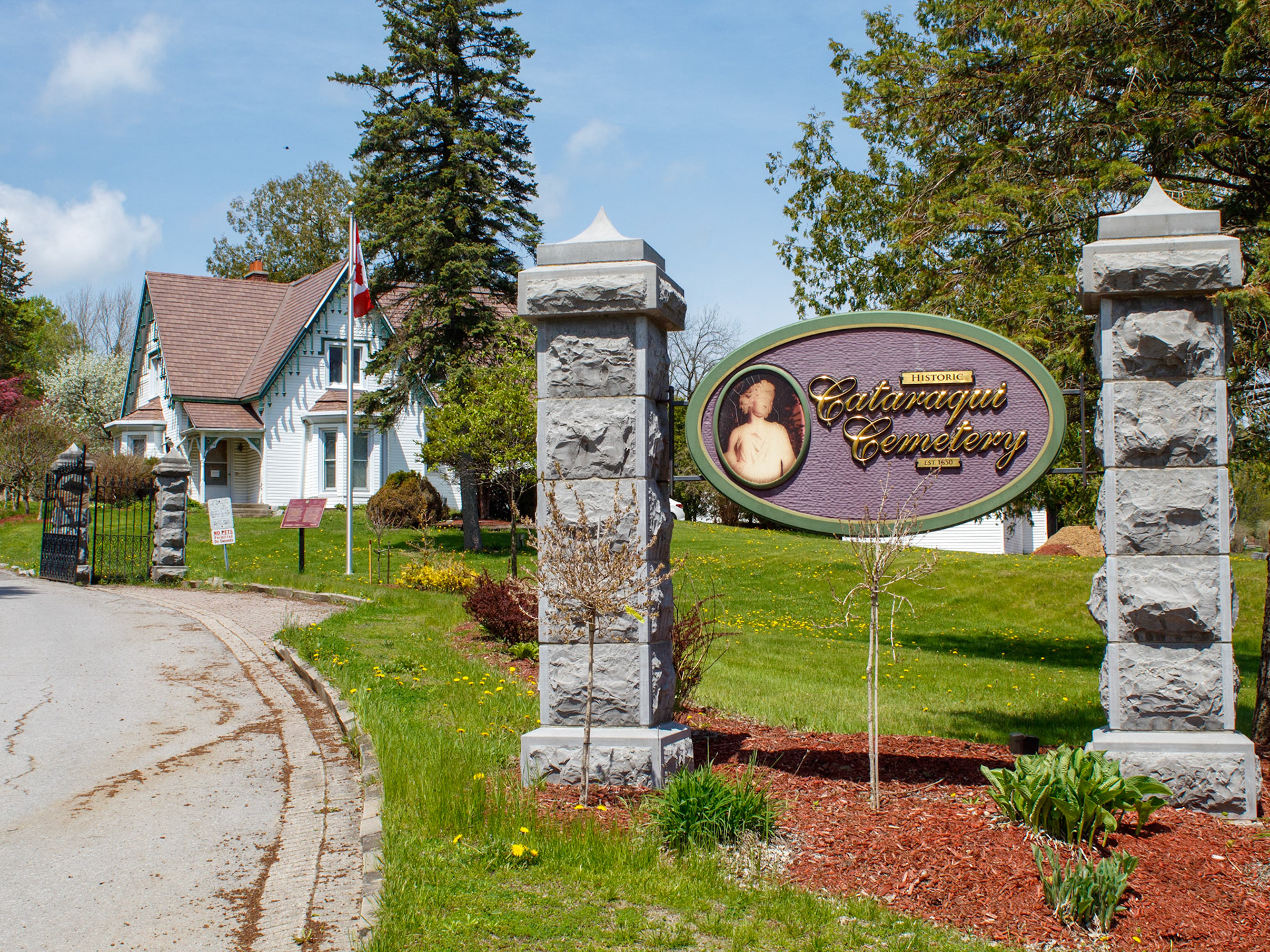 The historic main gates of the cemetery. I captured this to serve as foundational brand imagery across our digital platforms, establishing a dignified and welcoming first impression for the community.