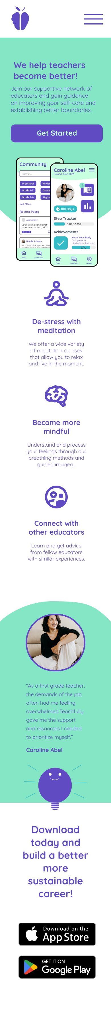 Mobile Landing Page