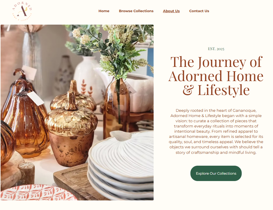 The redesigned Wix website About page, designed to answer audience questions and create interest.
