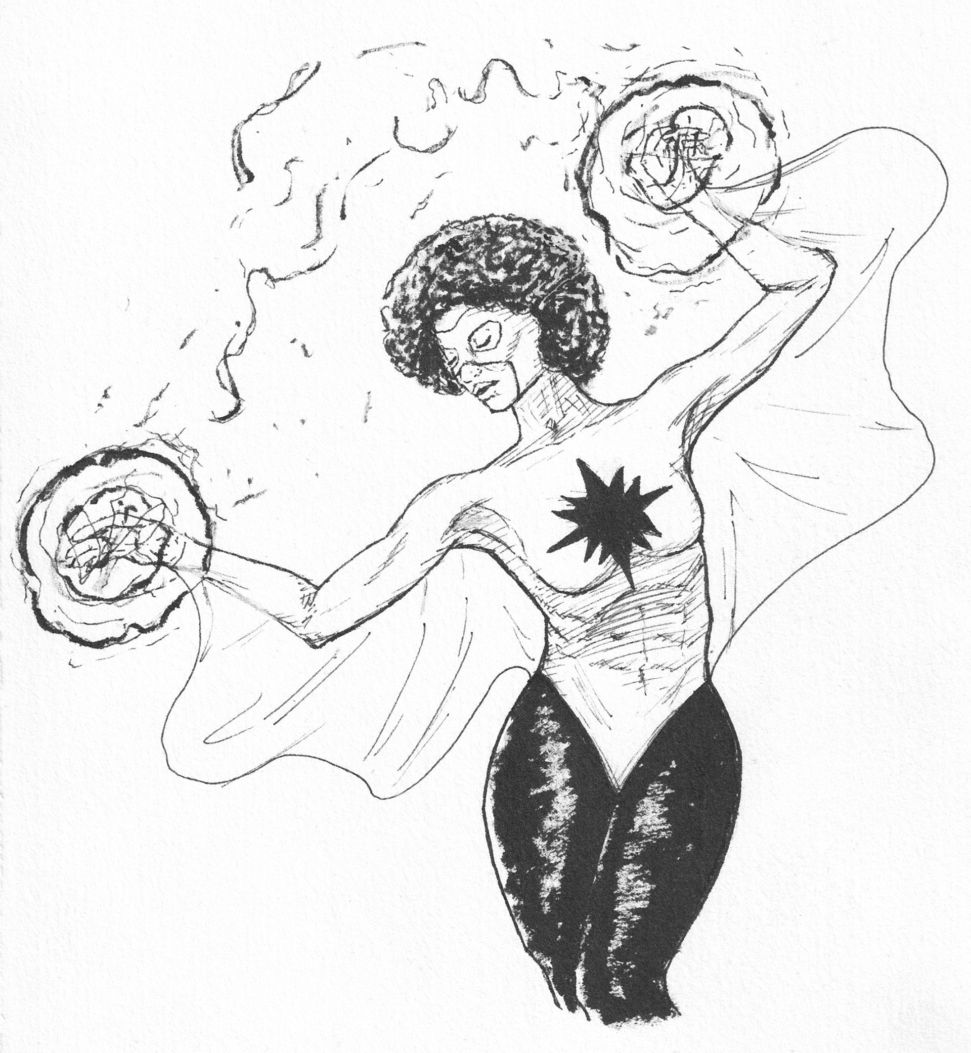 Monica Rambeau - Pen and Ink