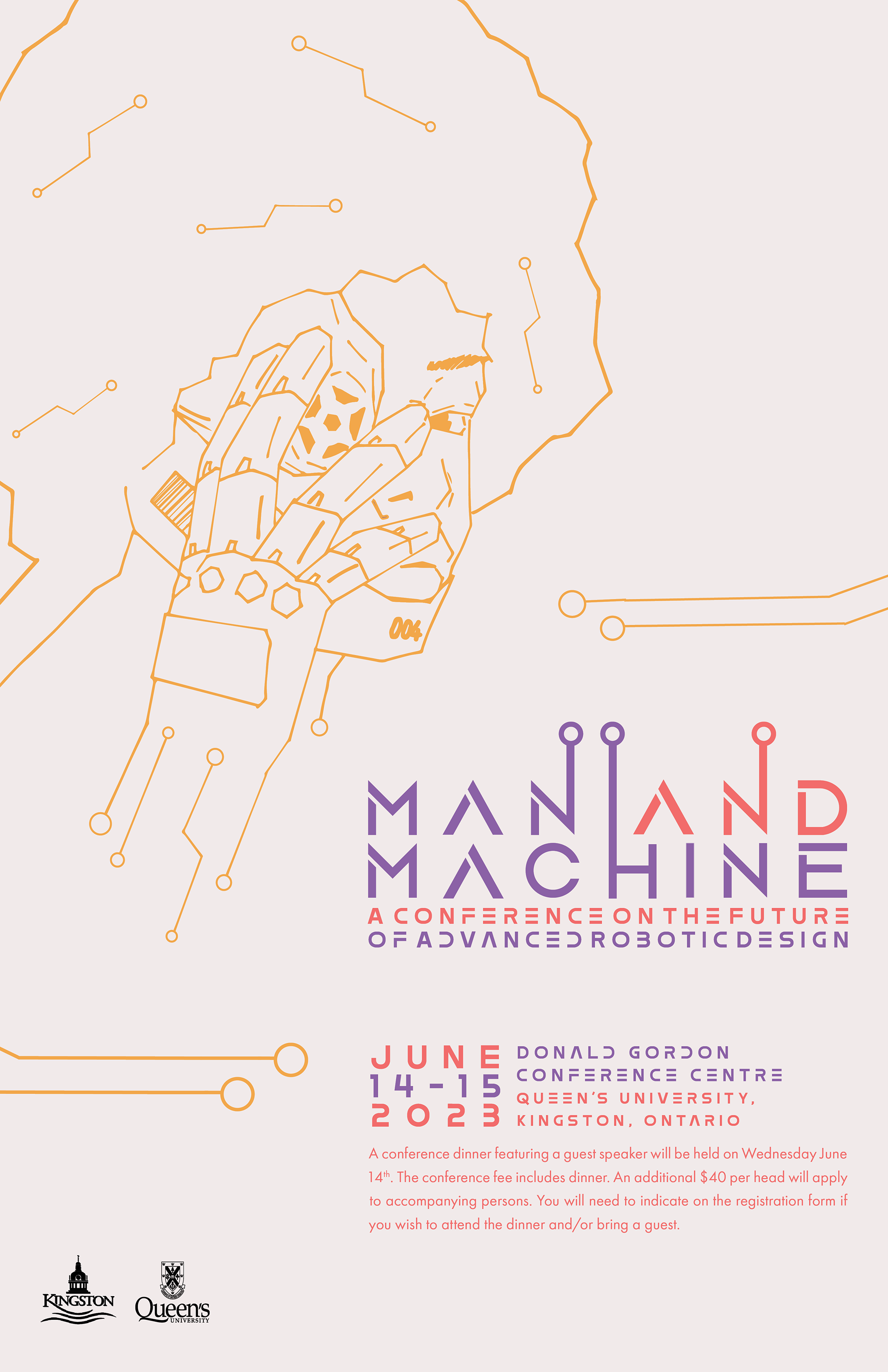 Flat version of the poster front. This is the main piece of promotional content for the event