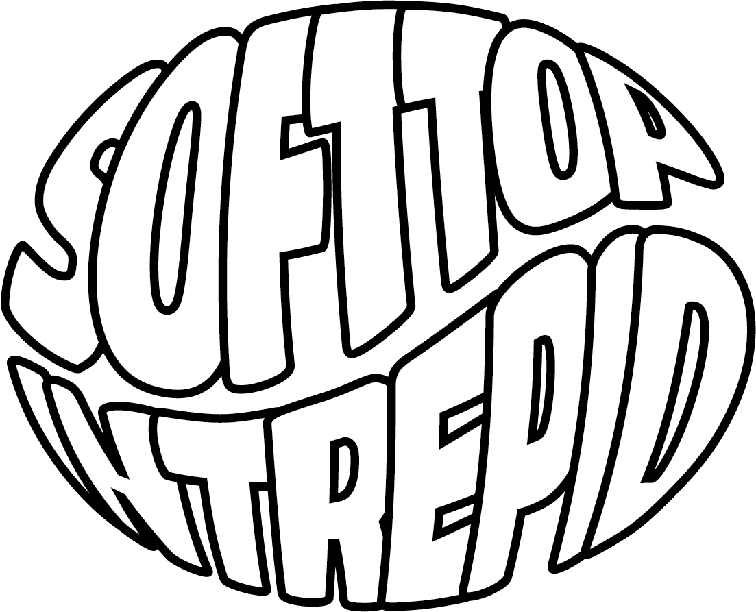 Stylized text variation of the Soft Top Intrepid logo.